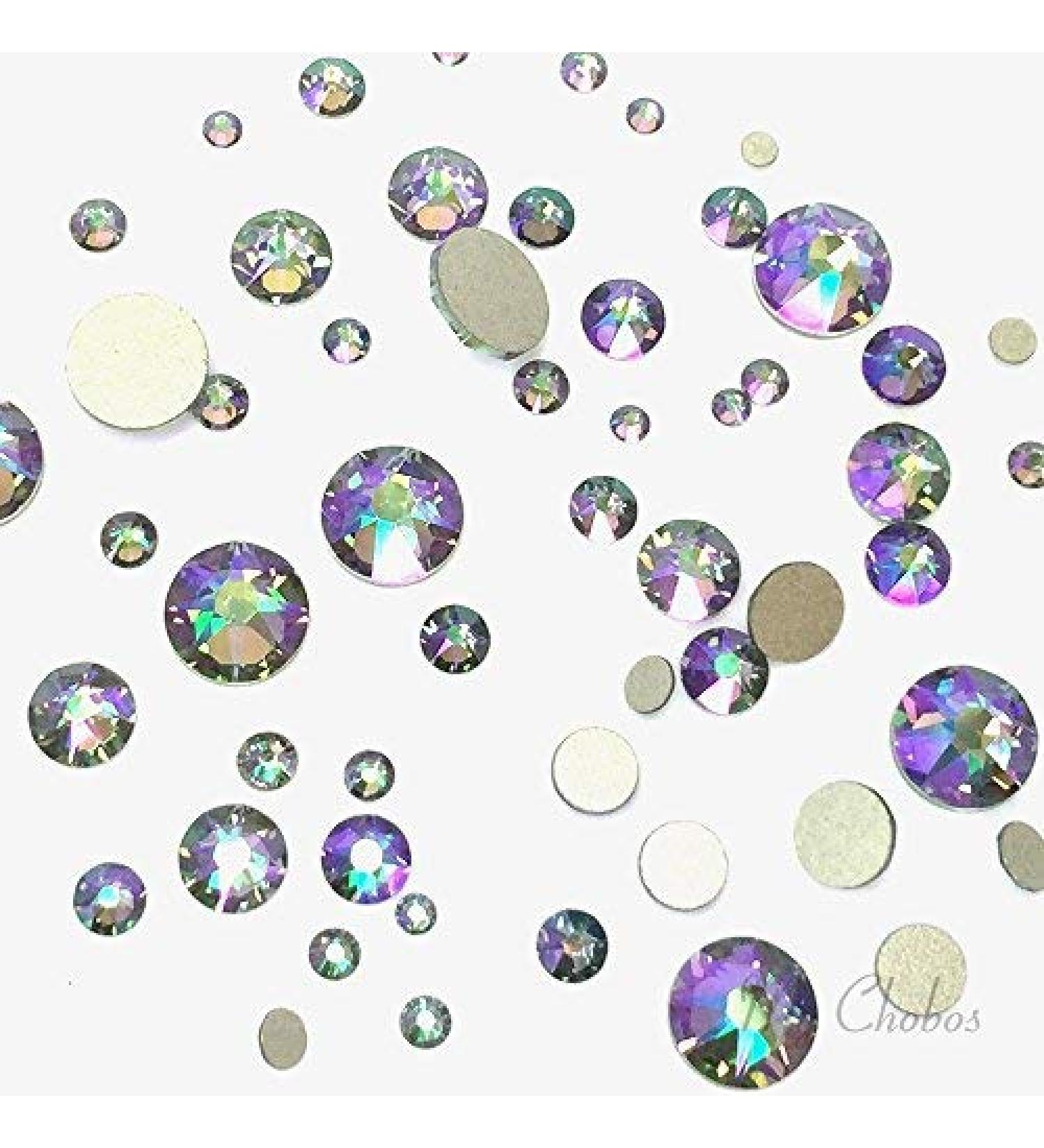Swarovski Crystal Paradise Shine Flatback Rhinestones- 144 pcs, Mixed Sizes for Nail Art (ss5-ss30) - Buy Online on SooperMarket.com