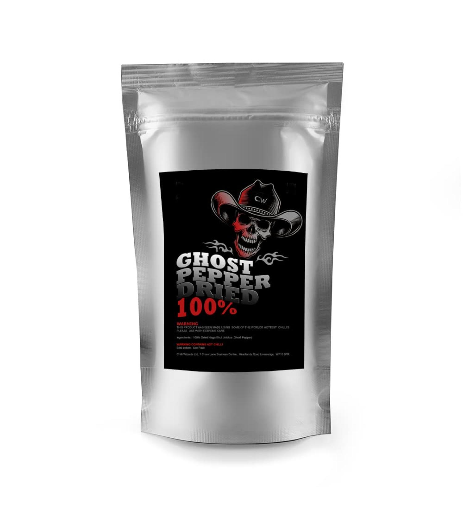 Dried Chilli - Naga Jolokia - Ghost Pepper Dried Chilli Pods 20g