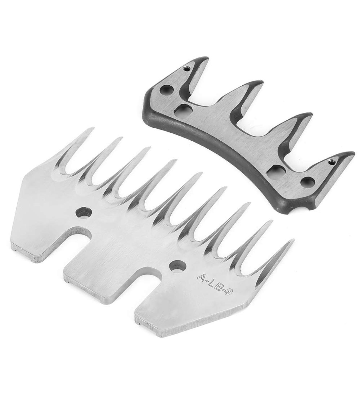 High-Strength Stainless Steel Shear Knife for Sheep & Goats | 9 Tooth Straight Blade & Swivel Replacement - Buy Online on SooperMarket.com