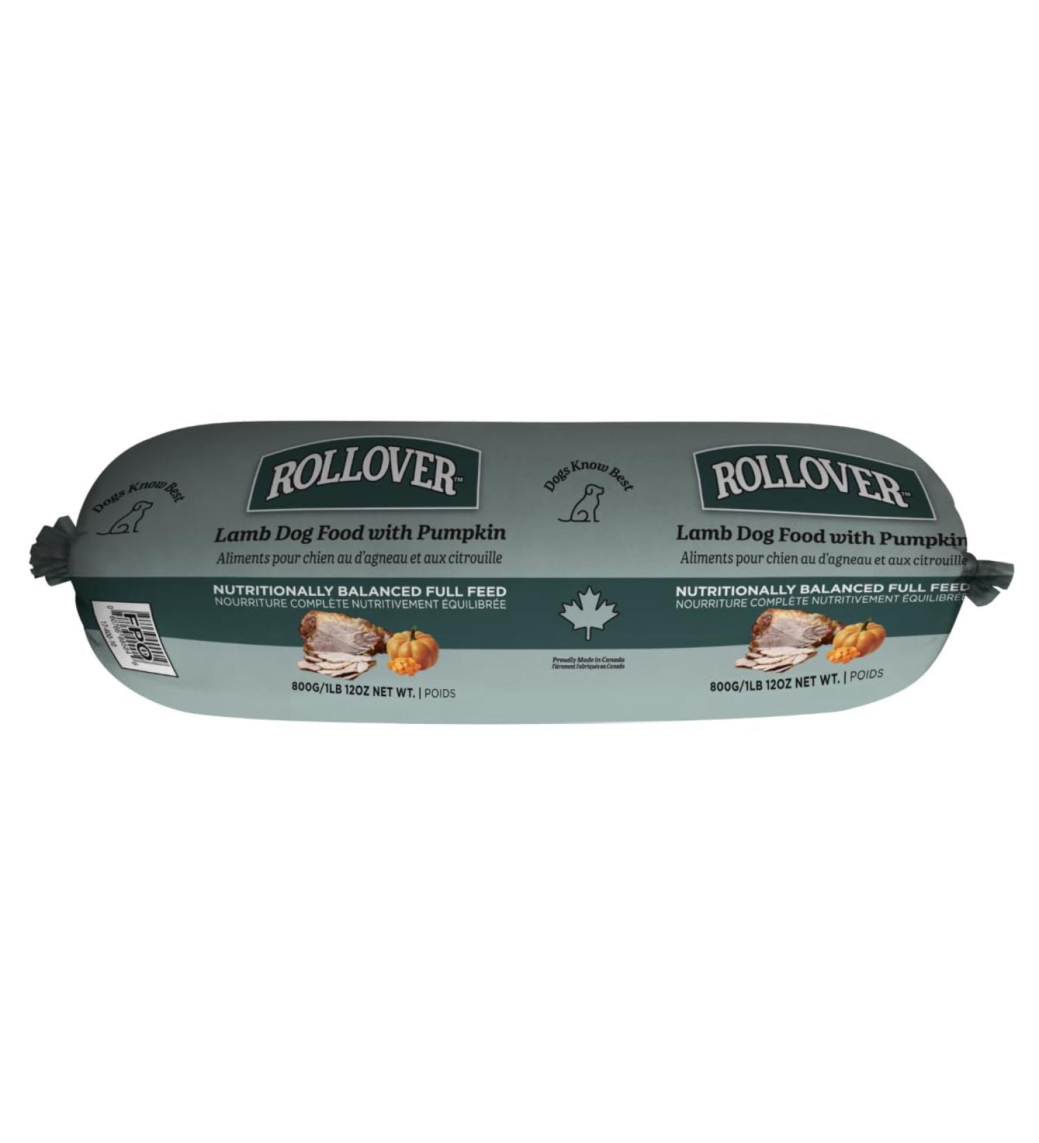 Rollover Lamb Dog Food with Pumpkin - 800g - Buy Online on SooperMarket.com