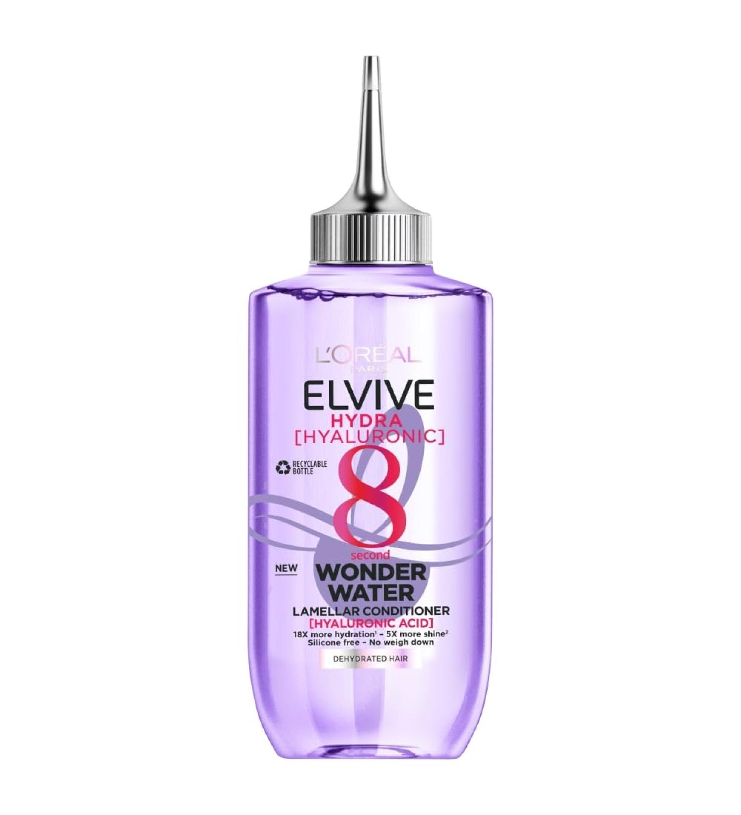 L'Oreal Paris Wonder Water 8-Second Hair Treatment 200ml - Colour Protect & Repair with Lamellar Technology - Hydra Hyaluronic Formula - Buy Online on SooperMarket.com