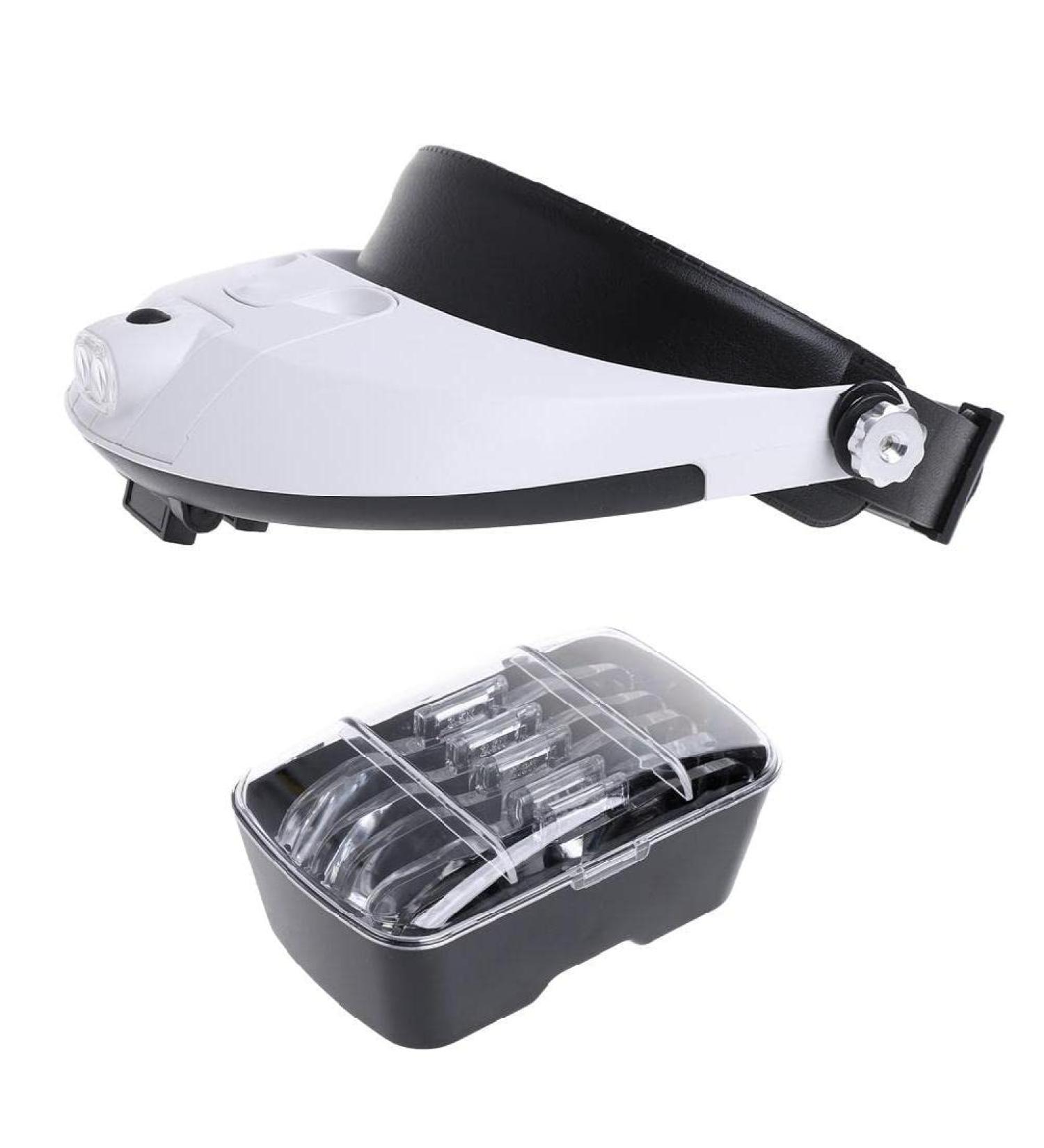 LED Lamp Light Headband Headset for Head Jeweler Magnifier Glass Loup 5.5X - Buy Online on SooperMarket.com