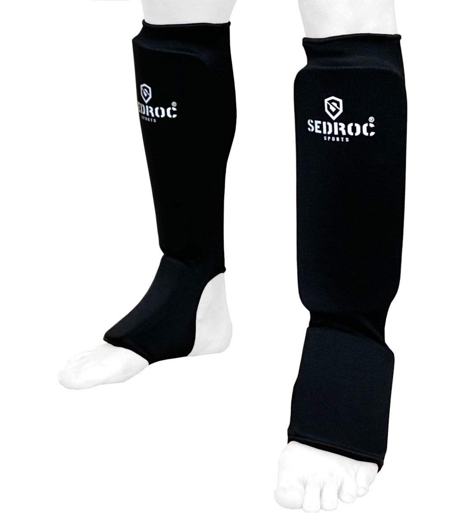 Sedroc Padded Shin Instep Guards for Kickboxing MMA - Youth to Adult Sizes - Sparring Protection - Buy Online on SooperMarket.com