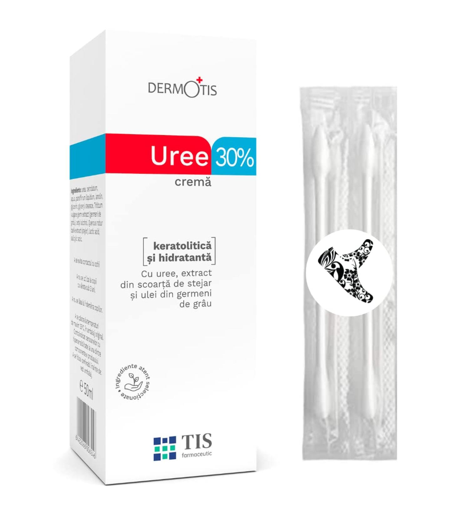 TIS HRERN MARN Urea Cream 30% - 50g for Eczema Psoriasis Dry Skin | Peeling Foot Cream & Scar Removal with Lactic Acid AHA - 1 Pack - Buy Online on SooperMarket.com