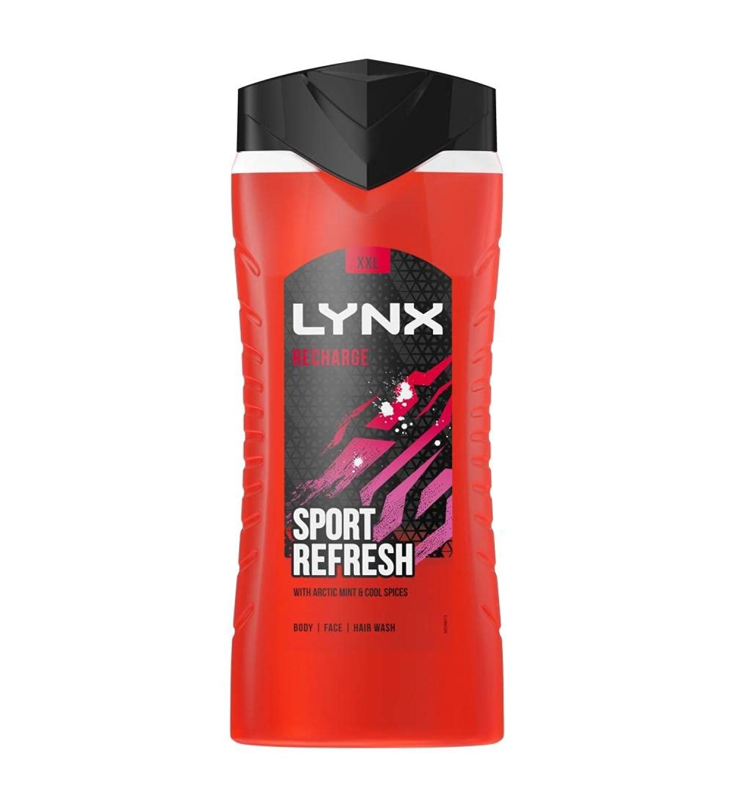 Lynx Sport Fresh Recharge Shower Gel 500 ml - Buy Online on SooperMarket.com