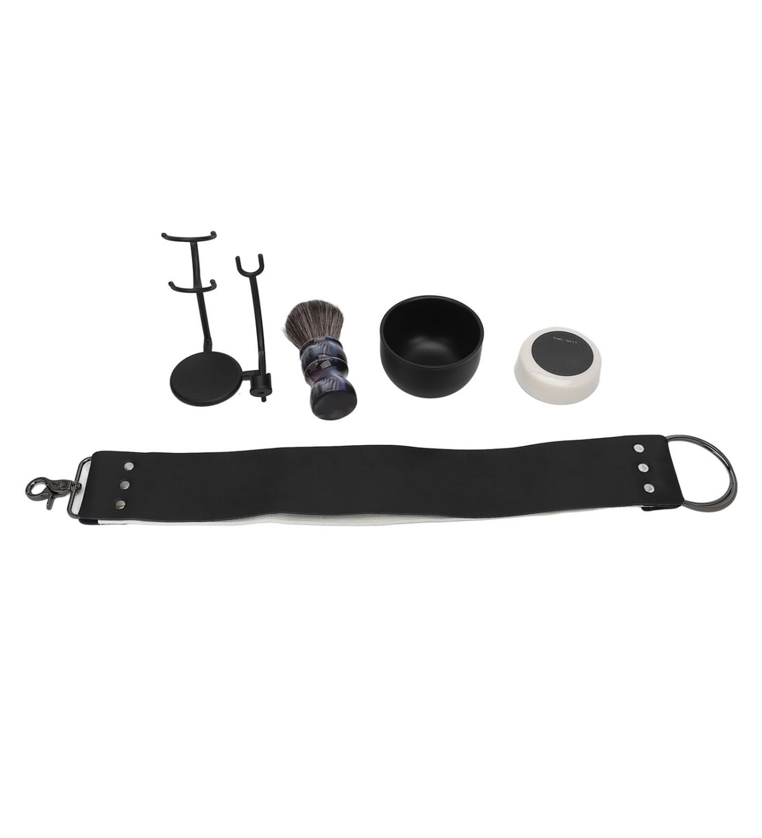Men's Grooming Tool Set | Elegant Beard Care Kit with Brush Soap Lather Bowl & Easy to Clean Stand | Perfect for Travel - Buy Online on SooperMarket.com