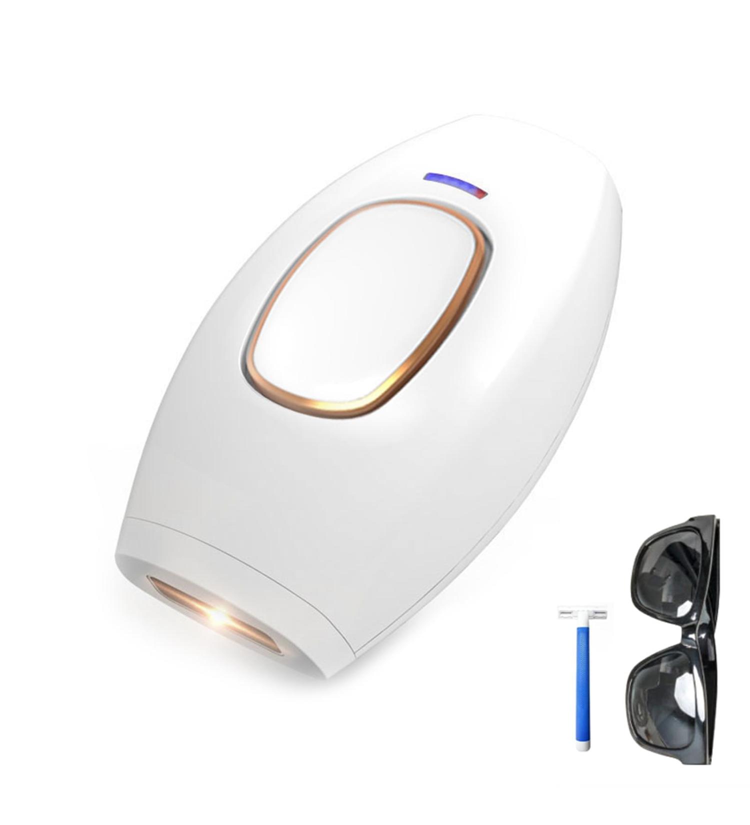 PureGlow Hair Removal IPL Hair Removal Device Permanent Hair Removal Device with 5 Energy Levels Painless Hair Removal for Women and Men Hair Remover for Facial Legs Arms Body (White) - Buy Online on SooperMarket.com
