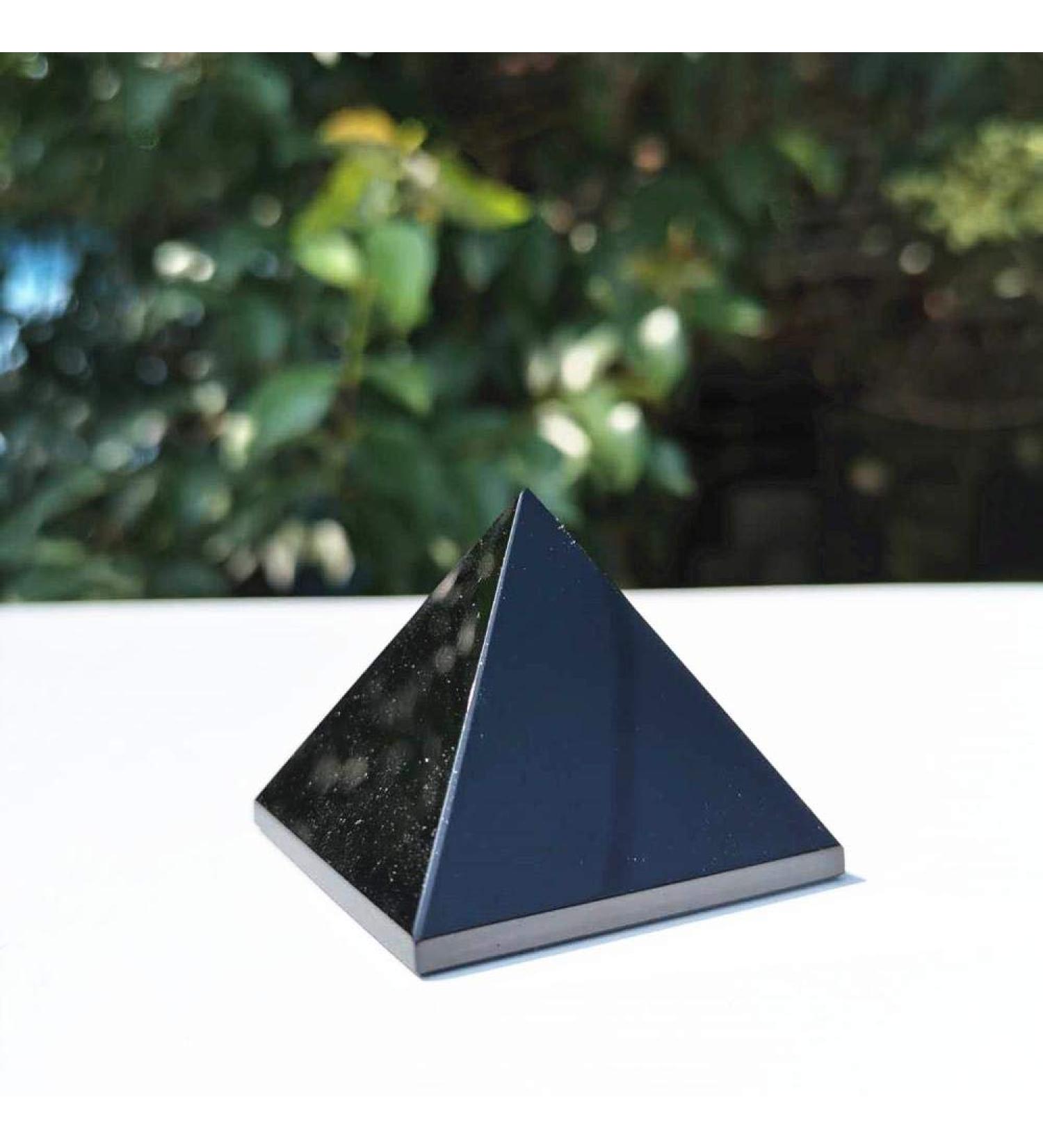 40mm Black Obsidian Pyramid Crystal Stone - Stones - Chakra Reiki Balancing - Buy Online on SooperMarket.com