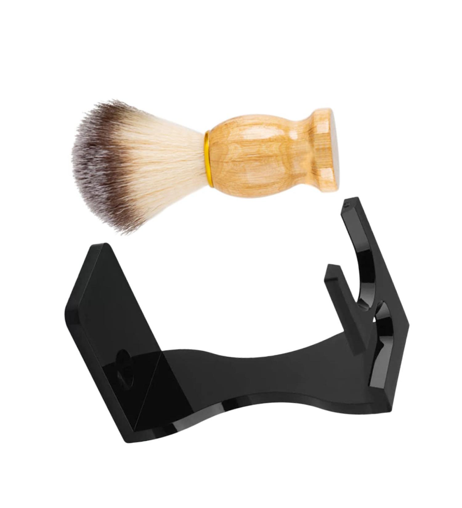 NOLITOY Men's Shaving Set - Black Suit Razor Holder Brush & Bowl | Premium Grooming Essentials for Effortless Shaving - International Shipping Available - Buy Online on SooperMarket.com