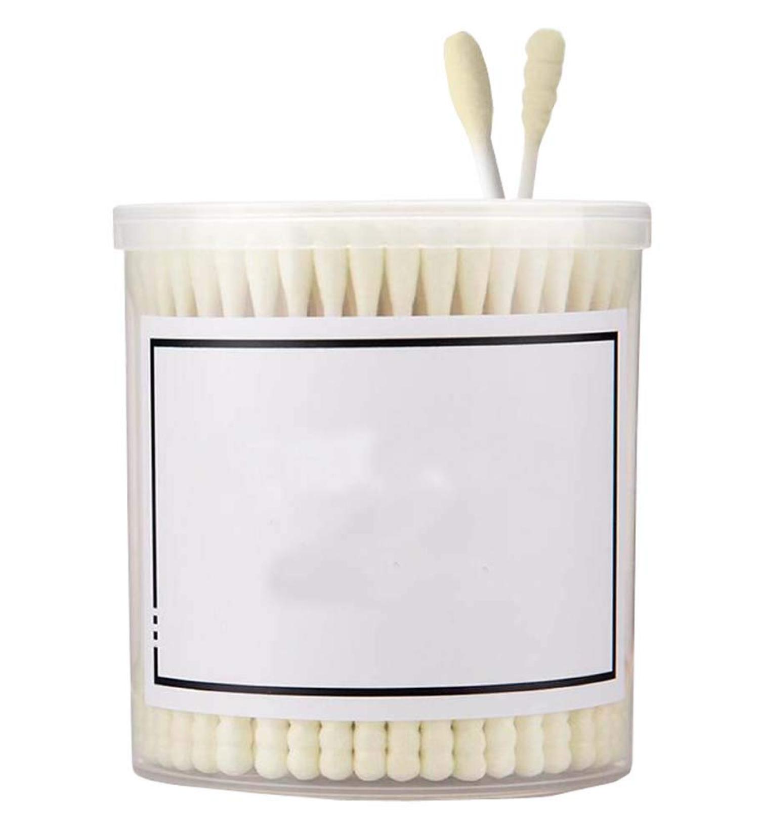 200 Counts Organic Cotton Swabs - Natural Double Tipped Ear Buds | Cruelty-Free & Eco-Friendly - Buy Online on SooperMarket.com