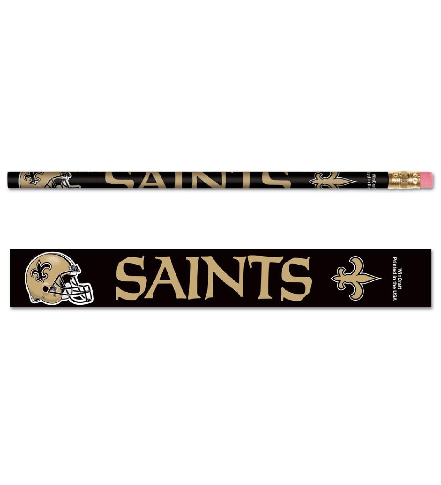 WinCraft NFL New Orleans Saints 15550041 Pencil (6 Pack)