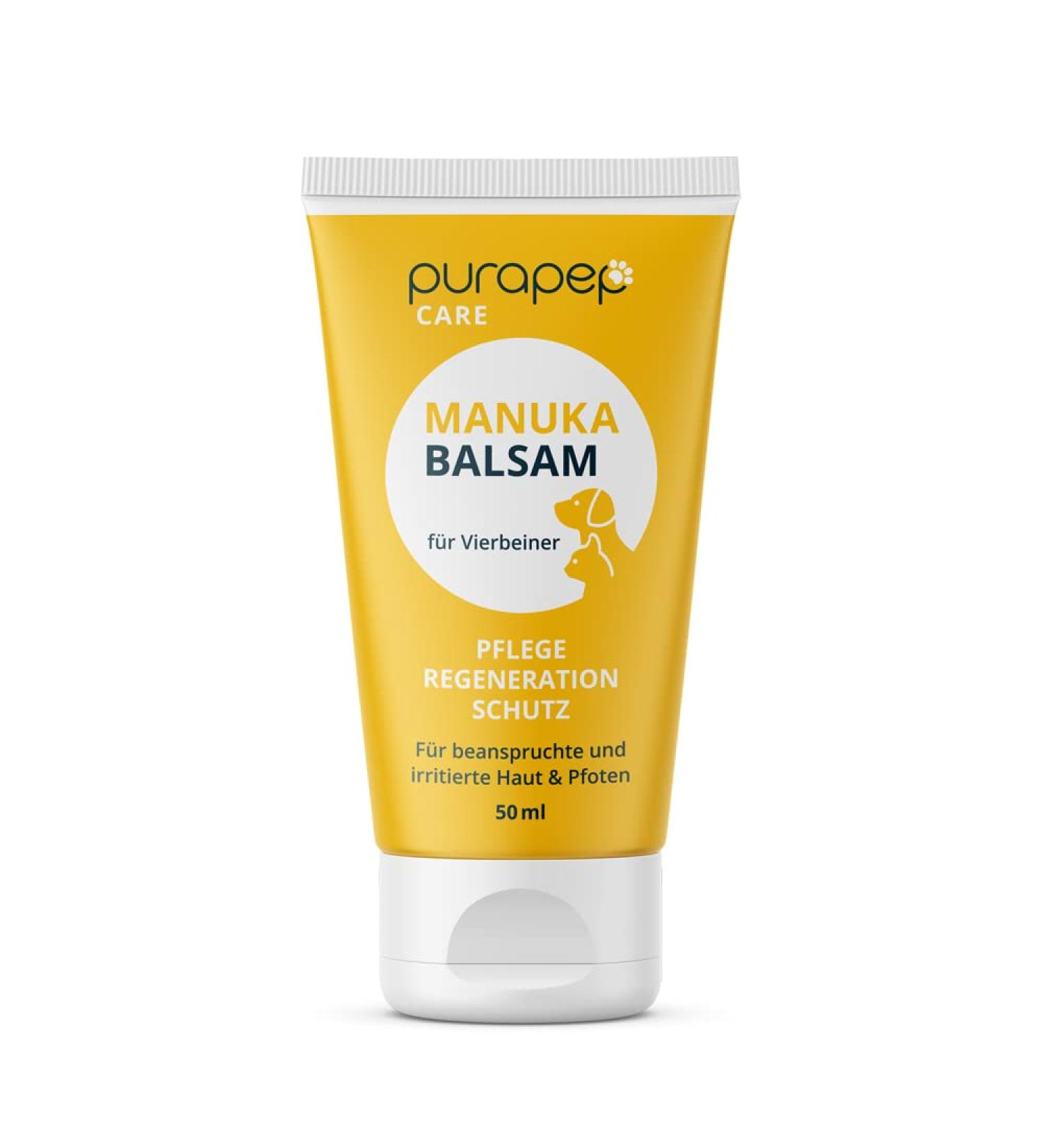 Purapep Care - Manuka Balsam for Dogs & Cats | Skin & Paw Regeneration | 50ml - Soothing Care for Stressed & Irritated Skin - Buy Online on SooperMarket.com