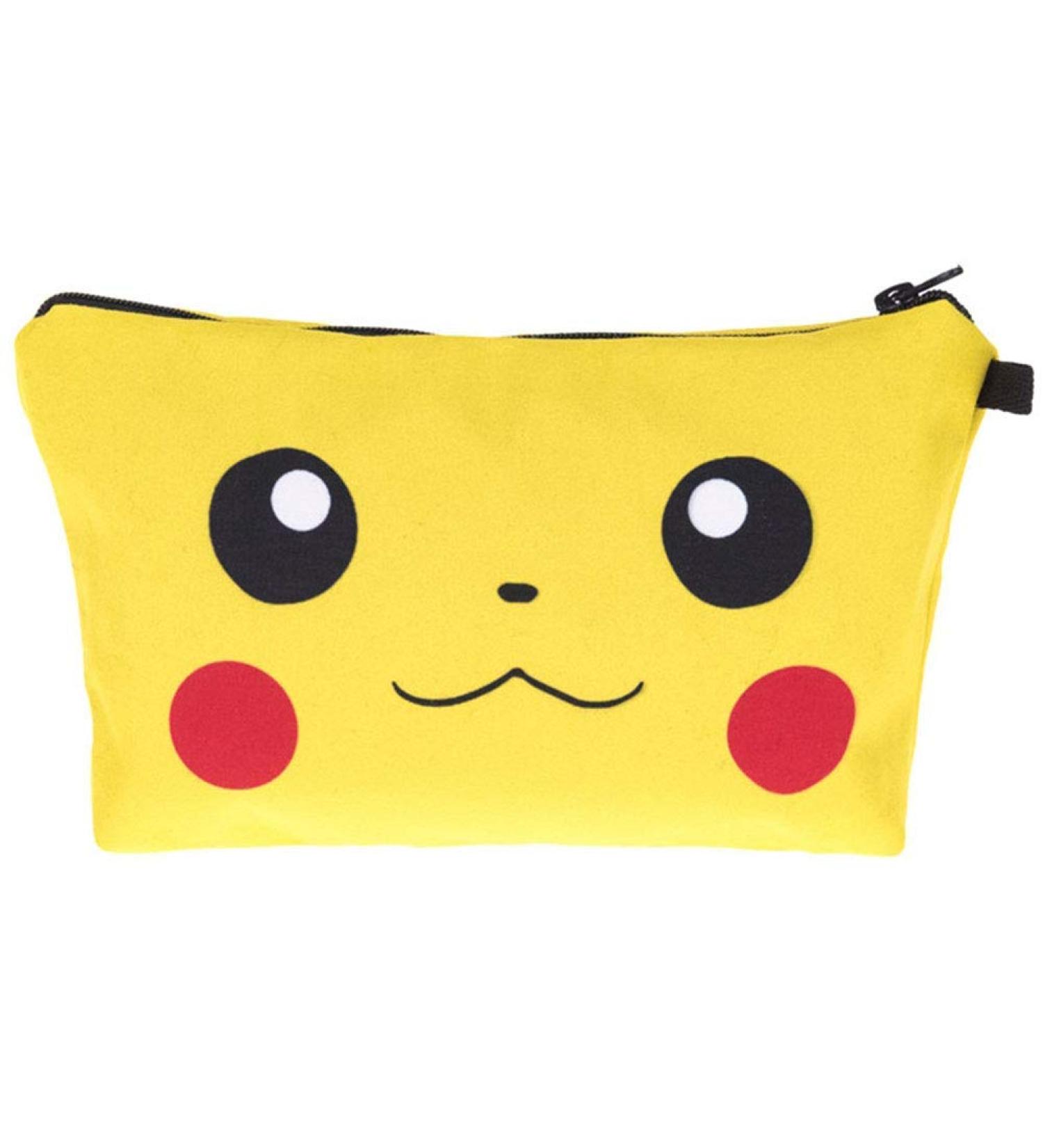 PREMYO Yellow Cosmetic Bag - Small Makeup Bag for Women & Pencil Case | Stylish Handbag Essential - Buy Online on SooperMarket.com