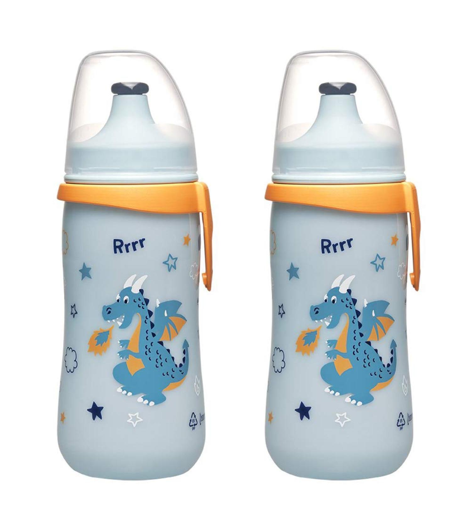 NIP Children's Bottle 330ml | Kids Sports Drinking Cup (2-Pack) - Made in Germany - Buy Online on SooperMarket.com