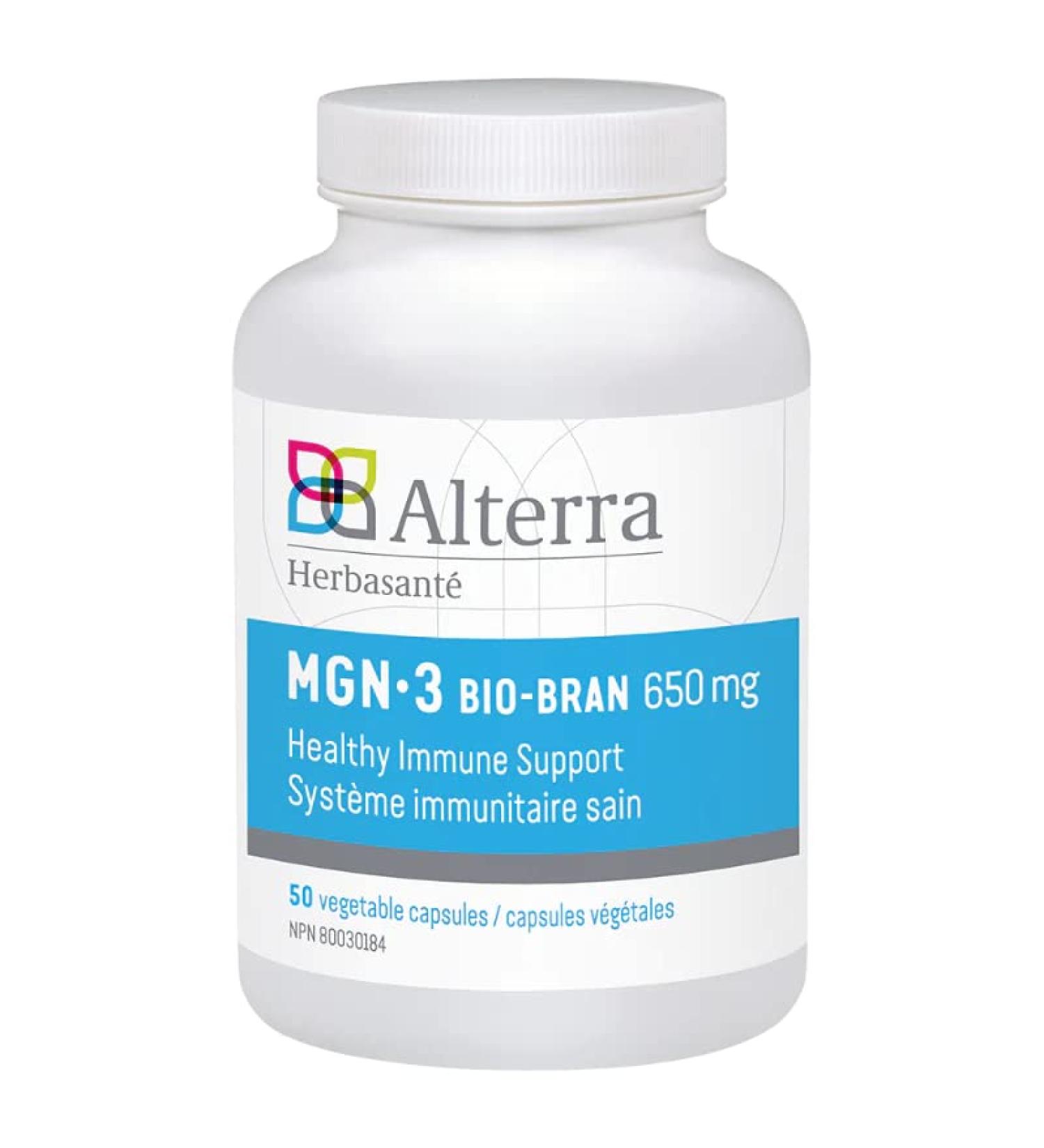 MGN-3 XS Extra Strength 650mg BioBran Arabinoxylan Compound 50 veg capsules