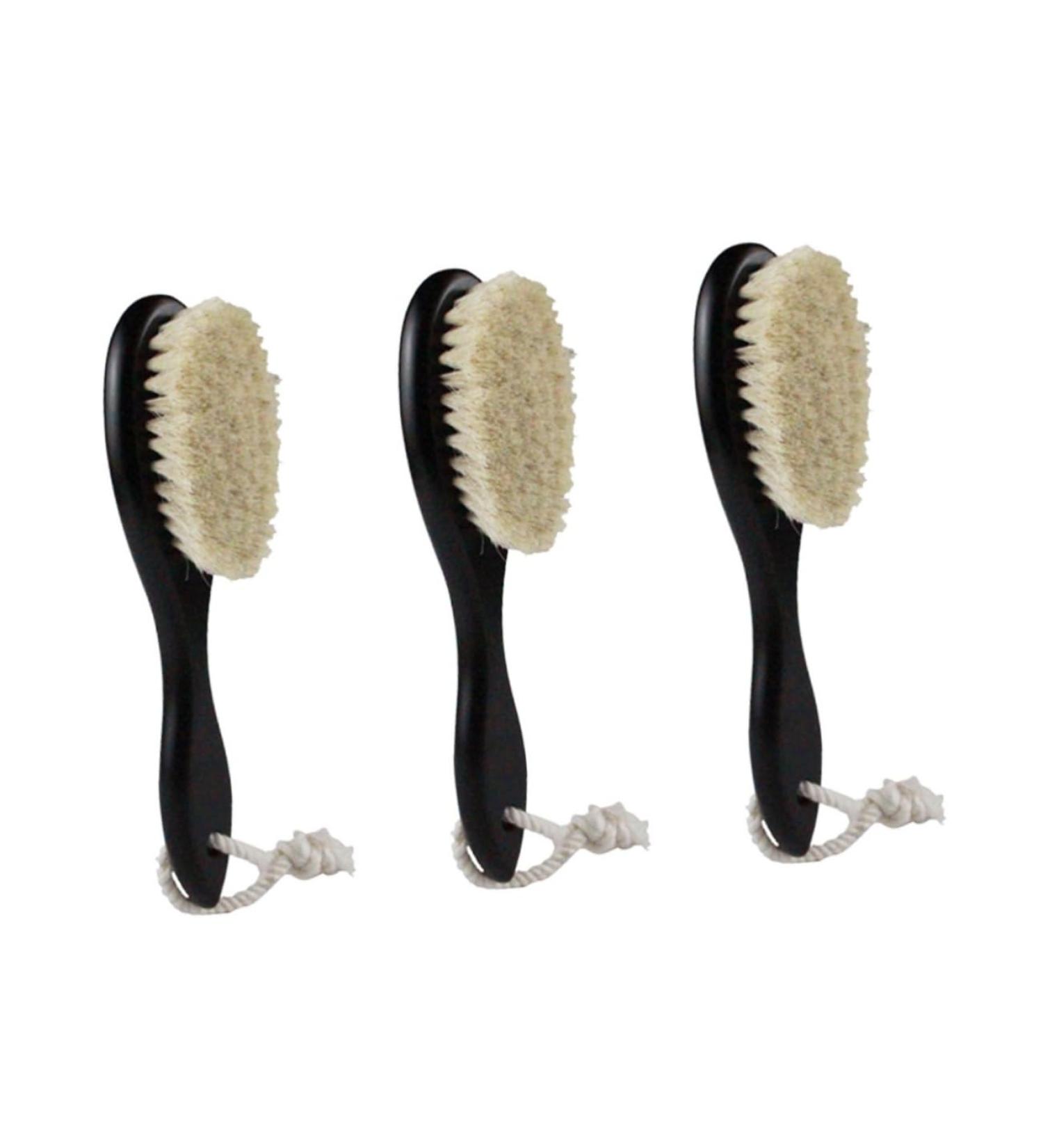 Beavorty 3-Pack Bamboo Beard & Hair Brush Set for Men 20x5cm Mustache Baby & Bathroom Grooming Brushes - Buy Online on SooperMarket.com
