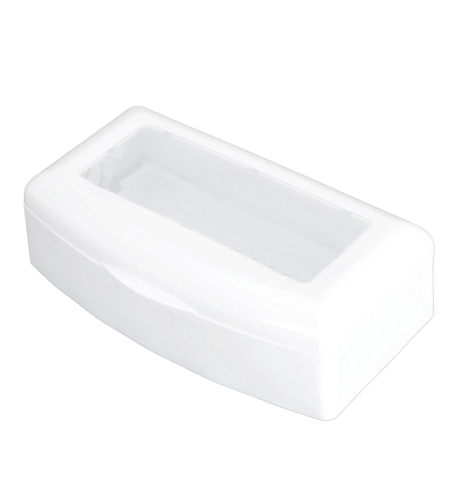 Portable ABS Makeup Tool Cleaning Box with Separate Filter Layer Convenient for Nail and Jewelry Cleaning (White) - Buy Online on SooperMarket.com