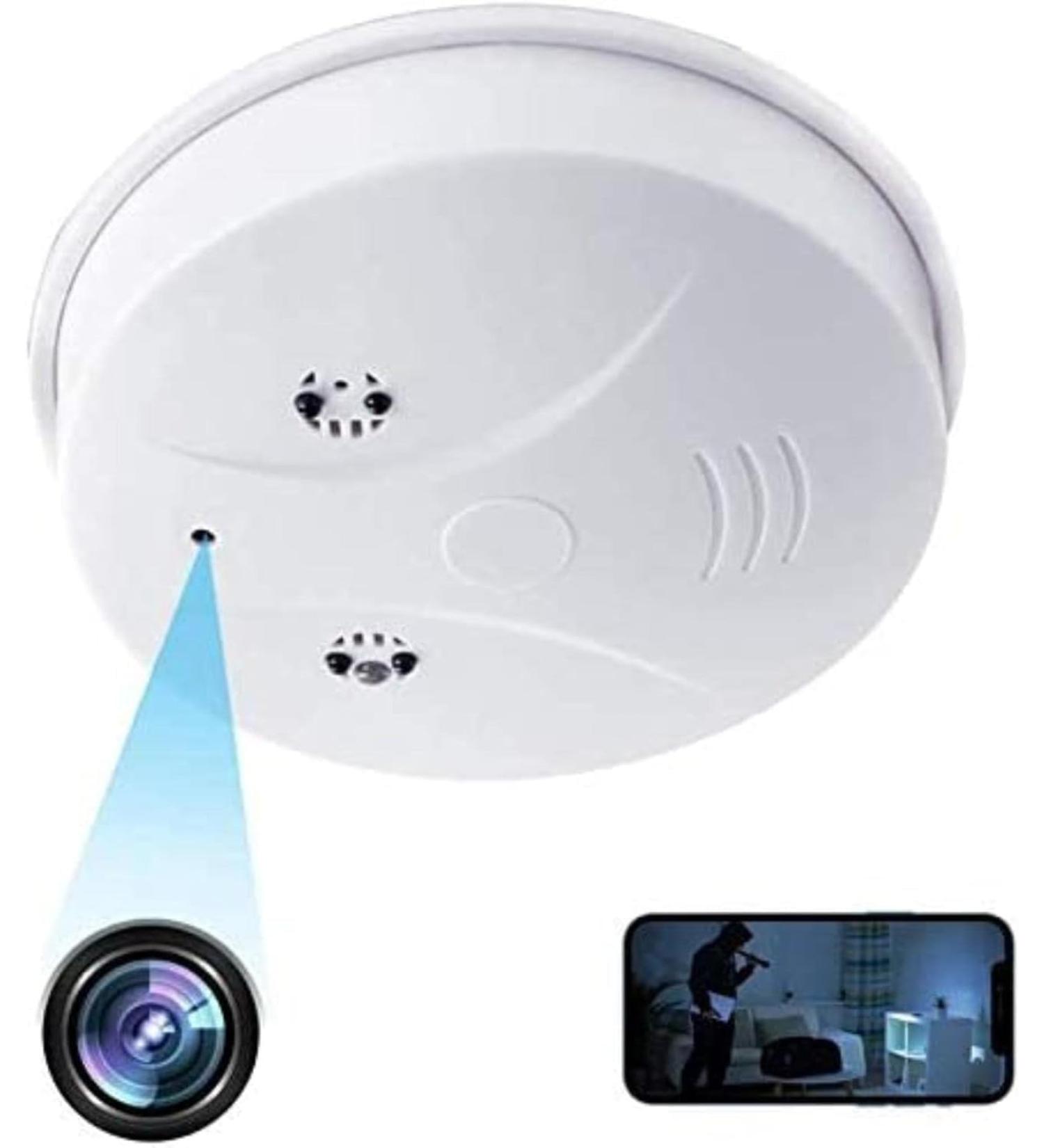 TANGMI Hidden Camera Smoke Detector Wireless WiFi Camera with Video 1080P HD Small Camera with Night Vision and Motion Detection Indoor Camera for Home Security - Buy Online on SooperMarket.com