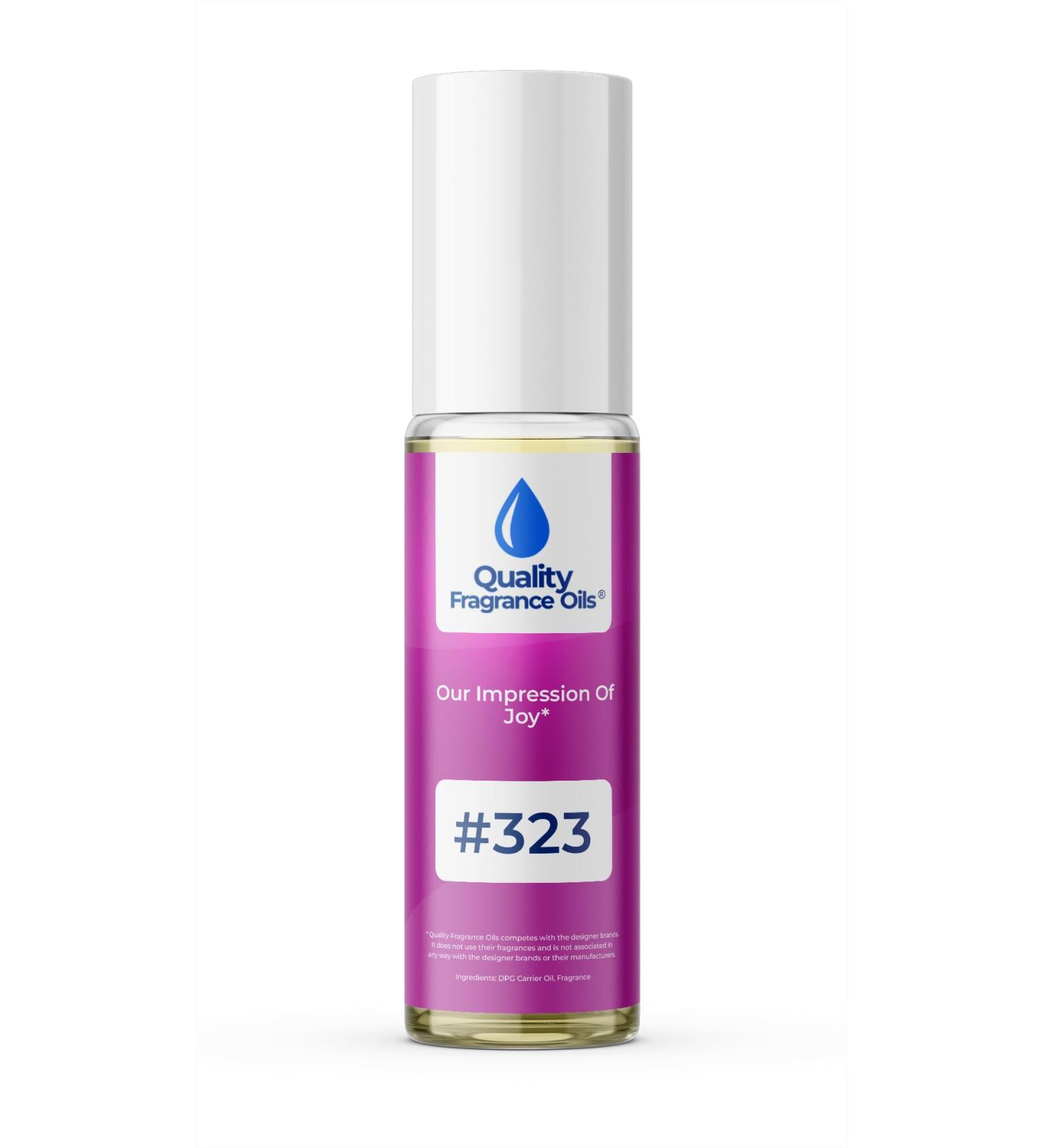 Quality Fragrance Oils' Impression #323 Inspired by Joy for Women (10ml Roll On) Joy for Women Impression #323 0.34 Fl Oz (Pack of 1)