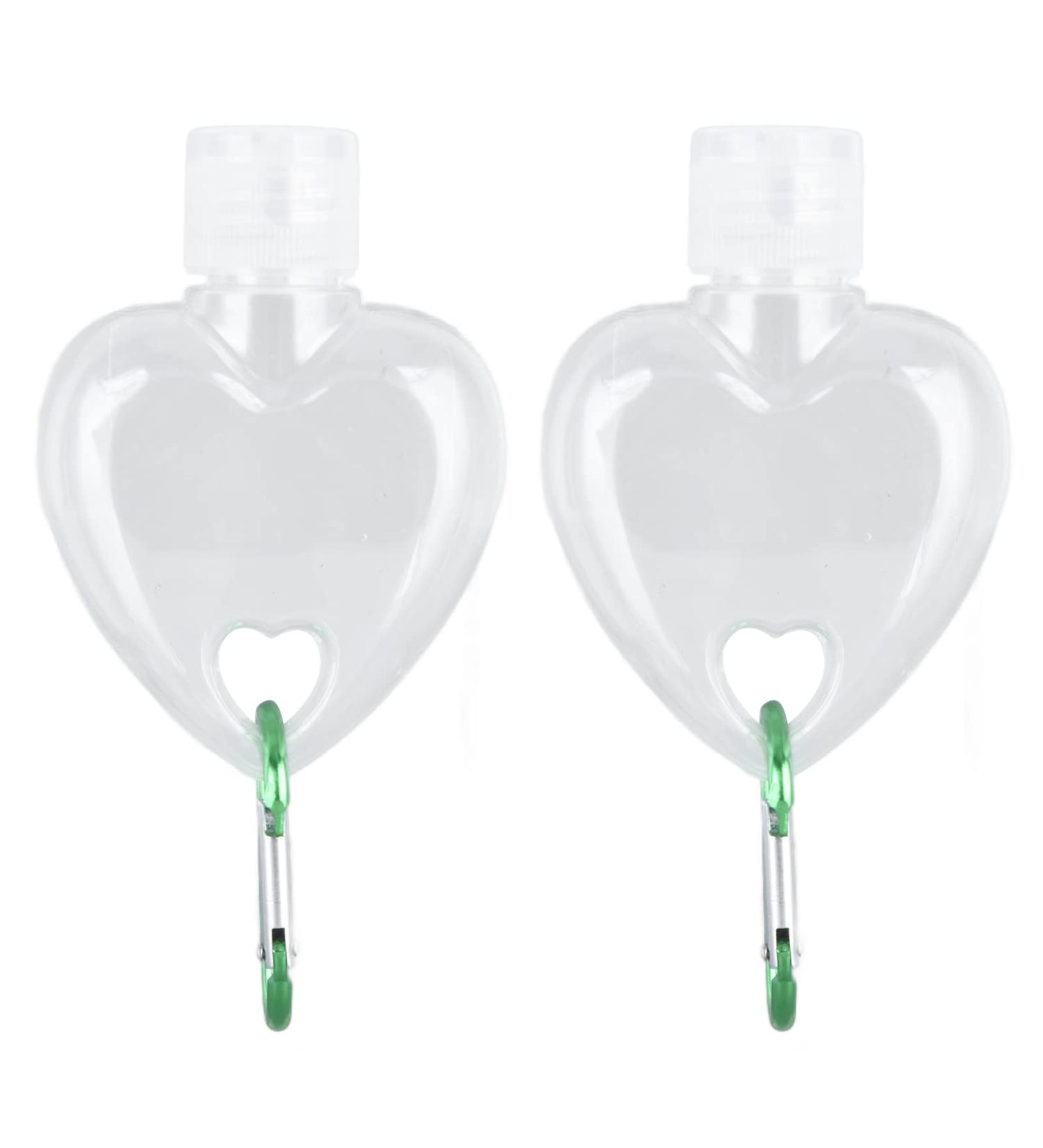 MUNEFE 2 Set Travel Bottle Travel Squeeze Bottle Plastic Liquid Bottle for Cosmetics Liquid Soap Portable Toiletries(Heart) - Buy Online on SooperMarket.com