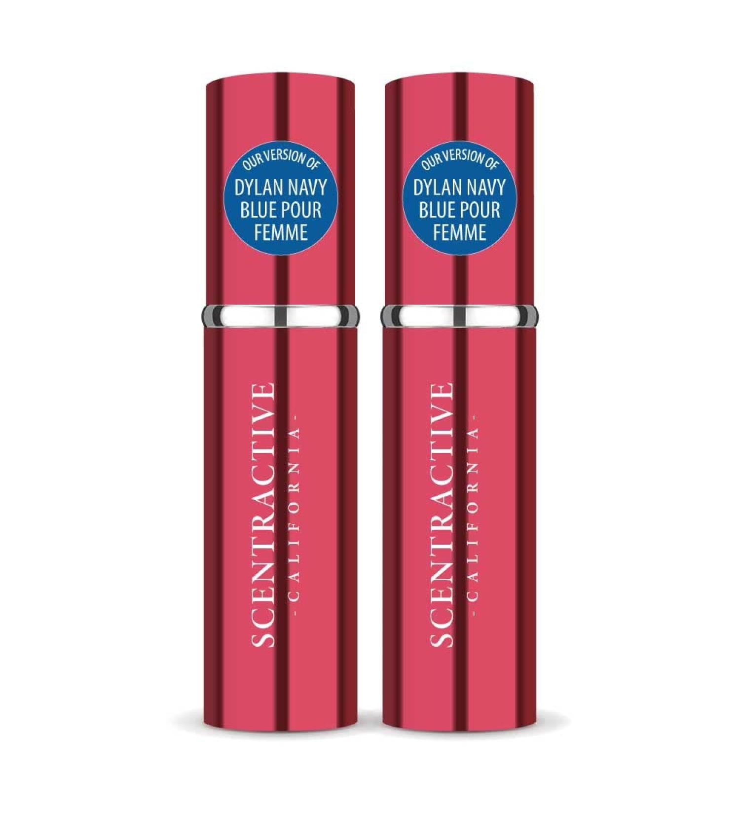 CA Perfume Impression of Dylan Navy Blue Pour Femme For Women Replica Version Fragrance Dupes Concentrated Long Lasting Eau de Parfum Spray Refillable Atomizer Bottle 0.17 Fl Oz/5ml-X2 VRSC DYLAN NAVY BLUE POUR FEMME IMPRESSION 0.34 Fl Oz (Pack of 1) - Buy Online on SooperMarket.com