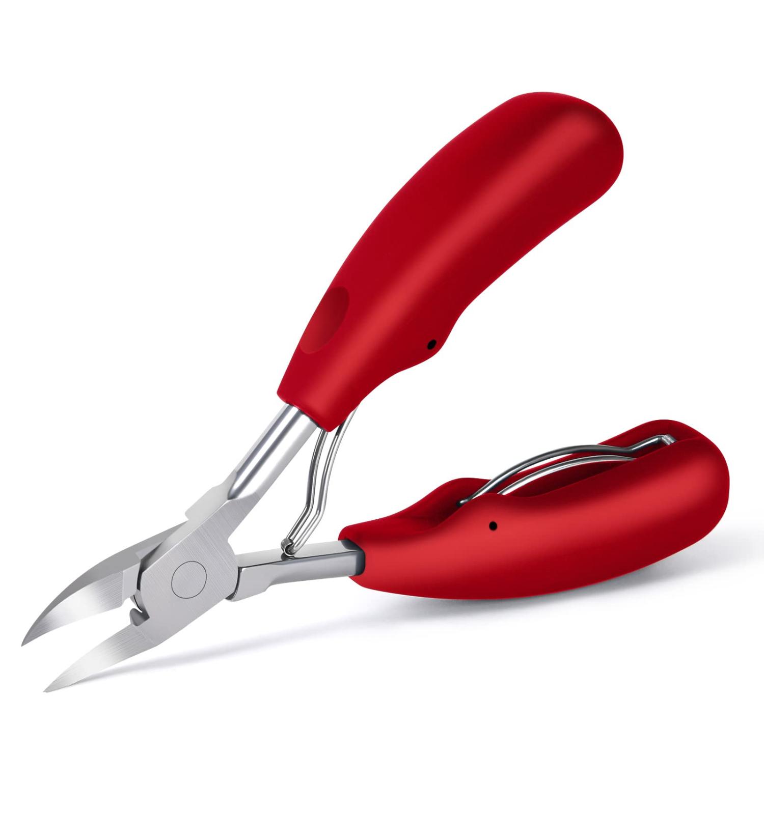 URAQT Precision Toenail Clippers - Heavy Duty Stainless Steel Cutter for Thick Nails with Protective Cover - Buy Online on SooperMarket.com