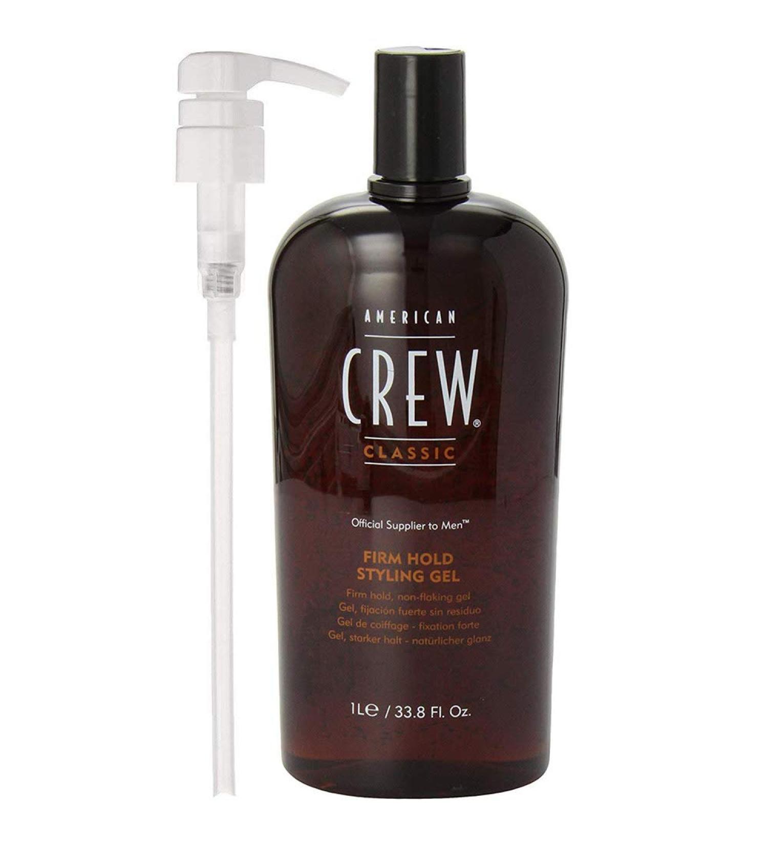 AMERICAN CREW Firm Hold Styling Gel 33.8 Oz with Pump - Natural Finish - 1 Pack - Buy Online on SooperMarket.com