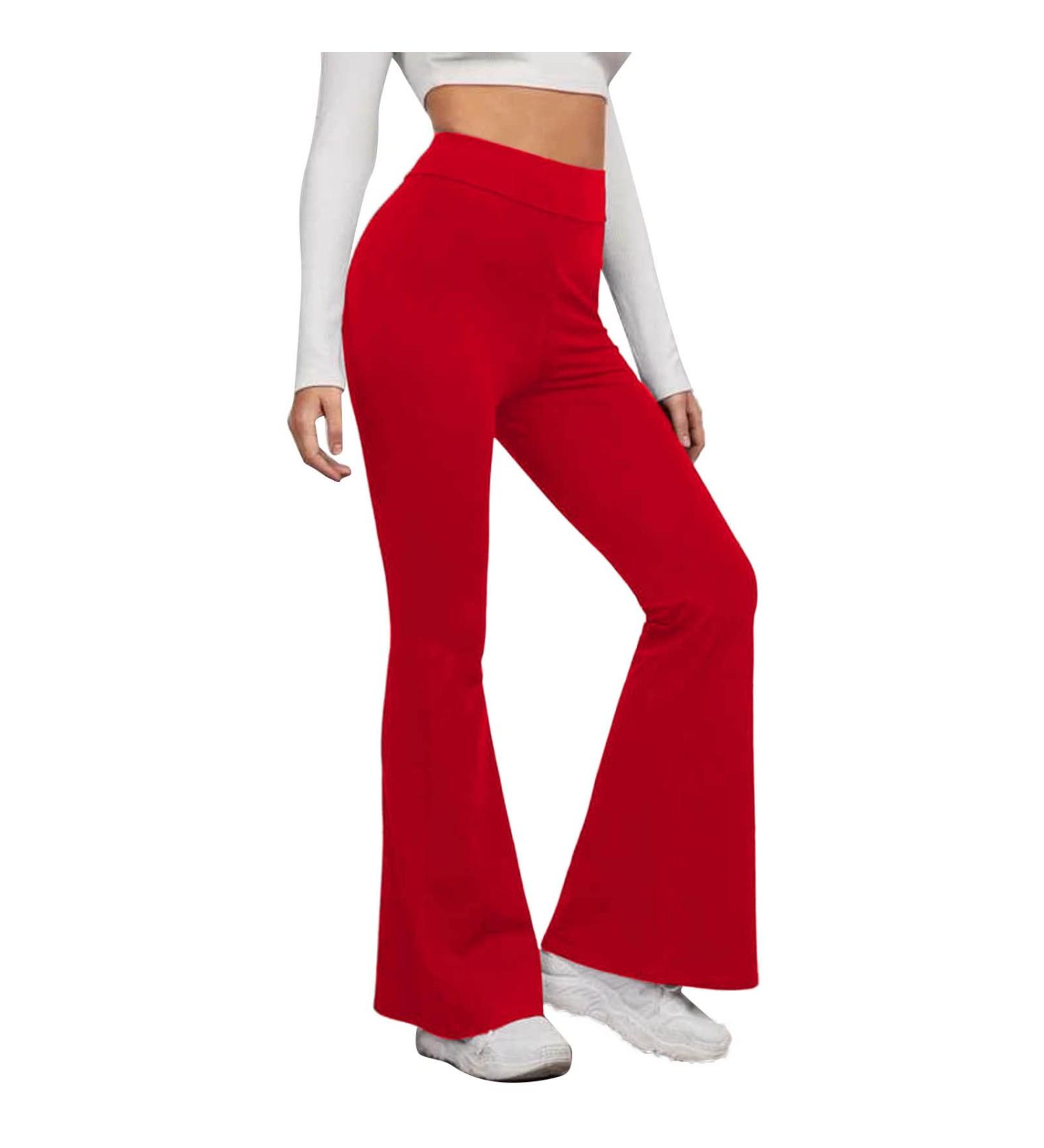 WILLBEST Women's Plain Sport Gym Jogger Sweatpants Oversized High Waisted Trouser Causal Athletic Workout Lounge Pant Jogging Bottom Lounge Wear 5070-djufh-red-4 XXL - Buy Online on SooperMarket.com