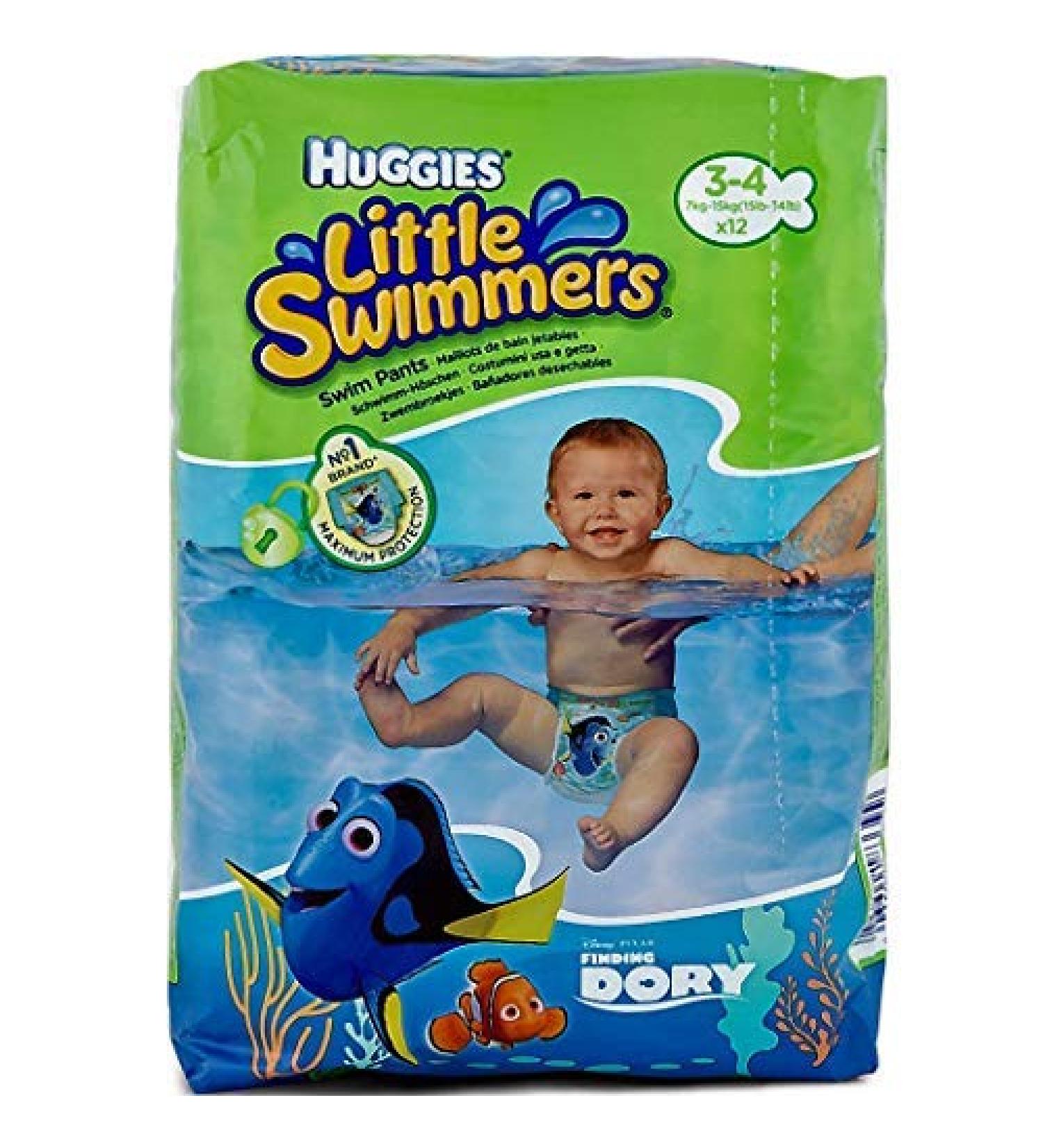 Huggies Little Swimmers Disposable Swim Pants, Small (15lb-34lb.), 12-Count Small (Pack of 12)