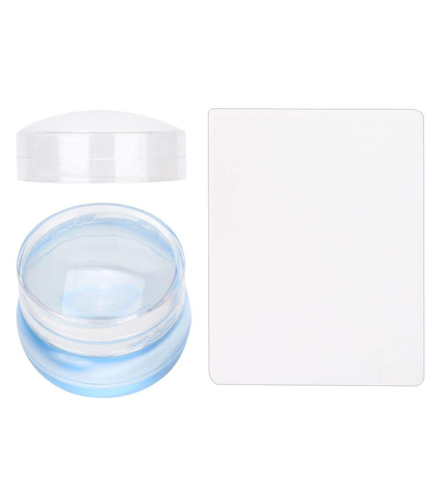 Stamper Seal Silicone Head Transfer Tool for Nail Art - Transparent Cap Stamping Tool for Perfect Manicures | Shop Internationally - Buy Online on SooperMarket.com