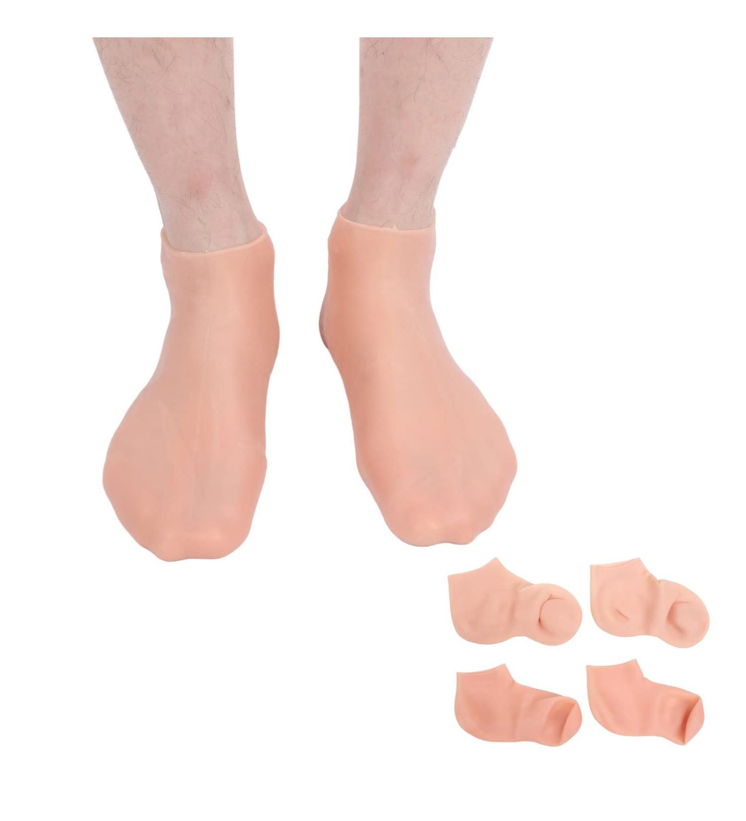 Gel Socks with Essential Oils - Moisturizing Foot Care for Cracked Heels (XL) - Perfect for Beauty Salons - Buy Online on SooperMarket.com