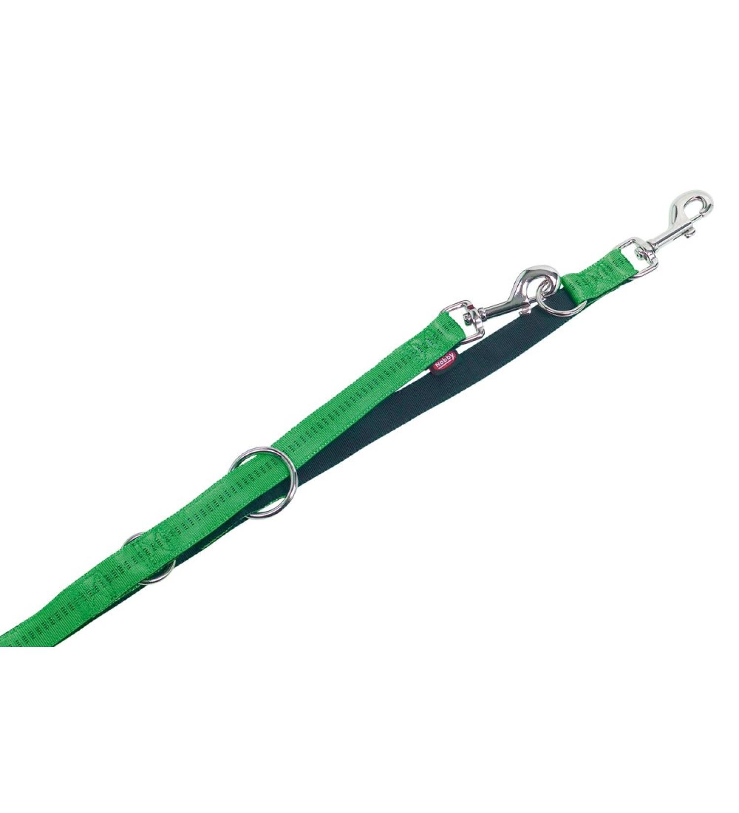 Nobby Soft Grip Leash - Light Green & Brown 200 cm Long 15 mm Wide | Premium Dog Leash for Comfort & Style - Buy Online on SooperMarket.com