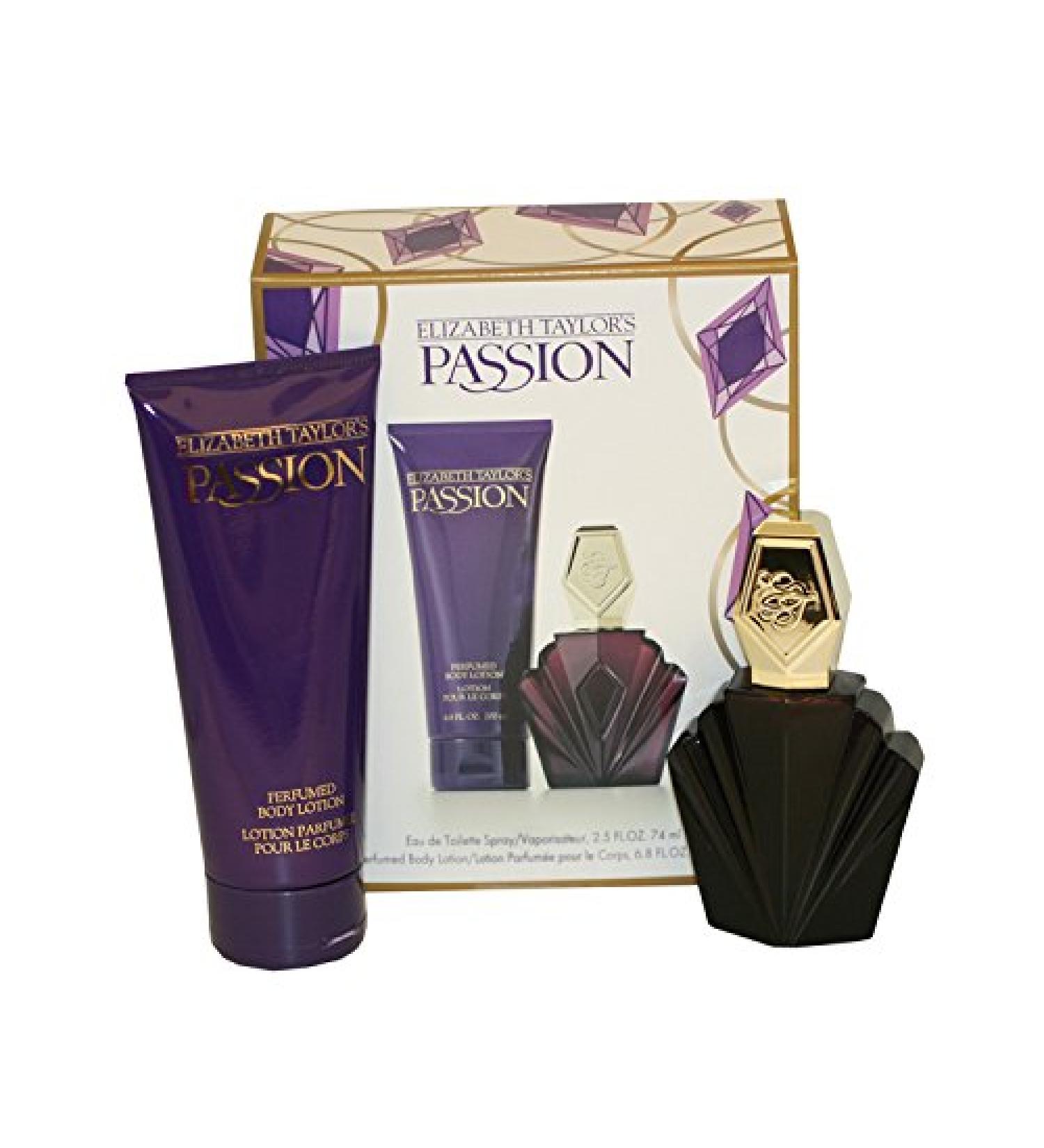 Elizabeth Taylor 2 Piece Passion Fragrance Gift Set for Women