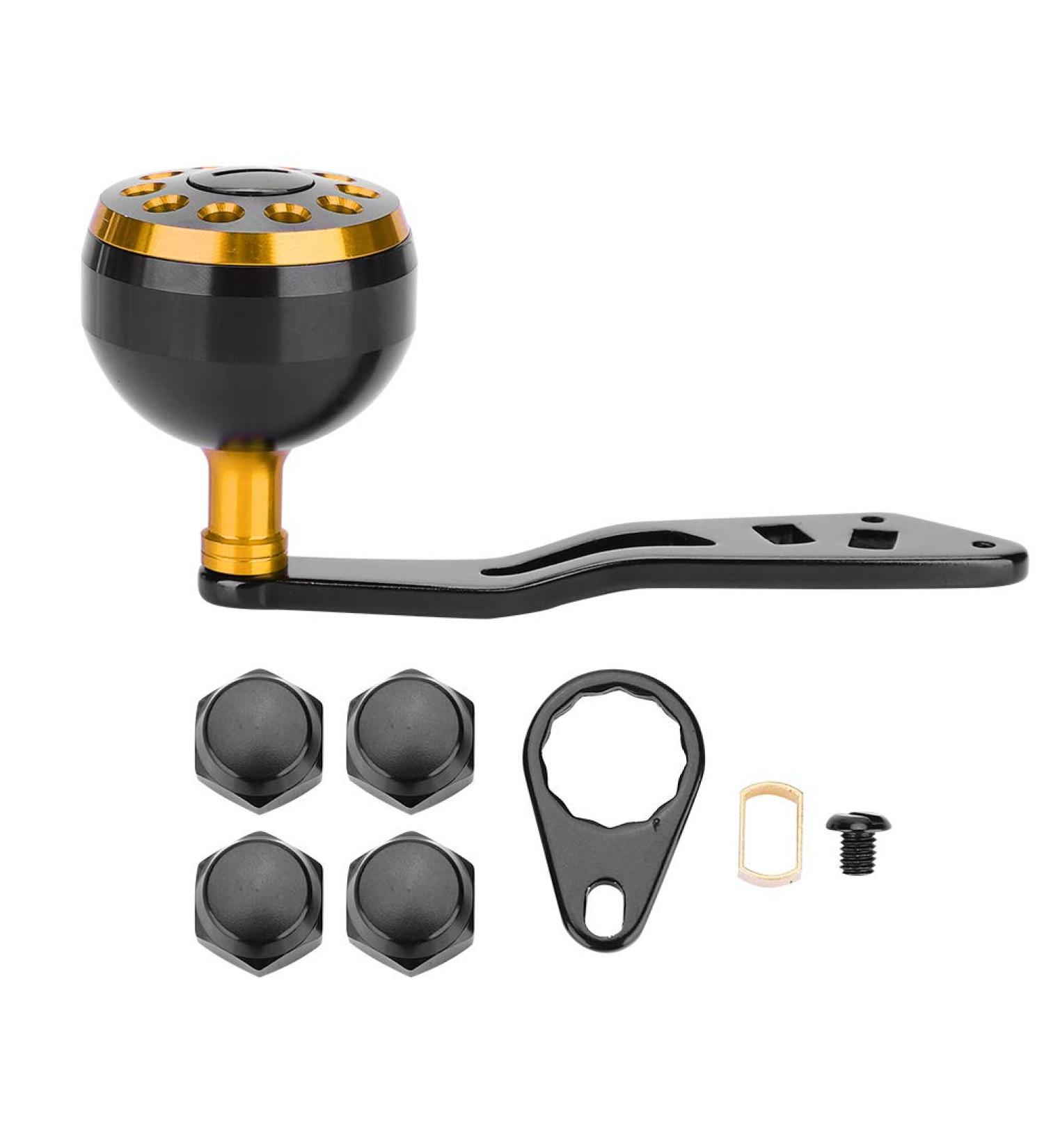 Buy Knob Power Handle Grip - CNC Fishing Reel Handle with Fittings 38mm Black Gold Lei Qiang Accessories - Buy Online on SooperMarket.com