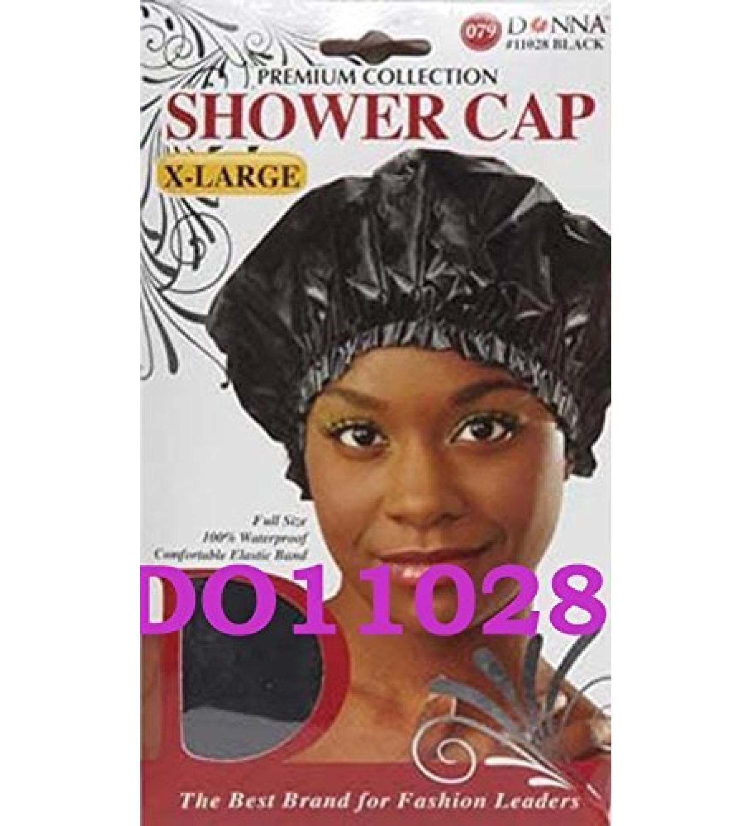 Donna Premium Shower Cap X Large Black