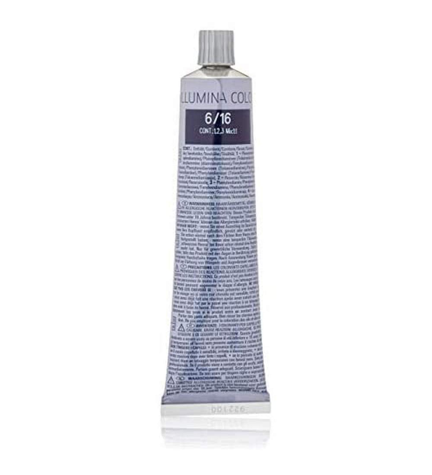 Wella Illuminate Hair Color 6/16 Dark Blonde Ash Purple - 1 Pack | International Shipping Available - Buy Online on SooperMarket.com