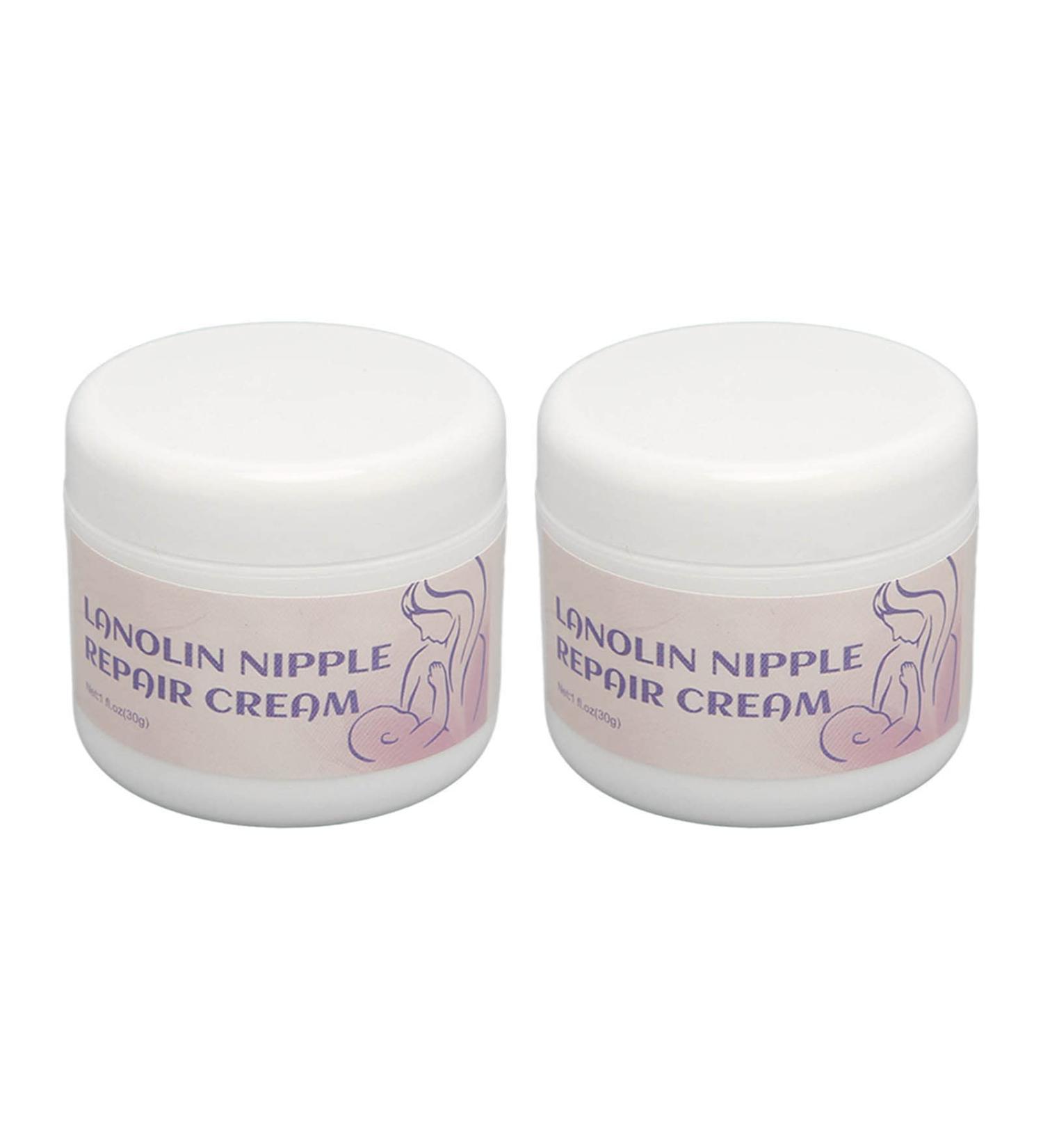 2-Pack 30g Lanolin Nipple Cream for Breastfeeding | Safe & Mild Moisturizing | Relieves Pain & Repairs Nipples - Buy Online on SooperMarket.com