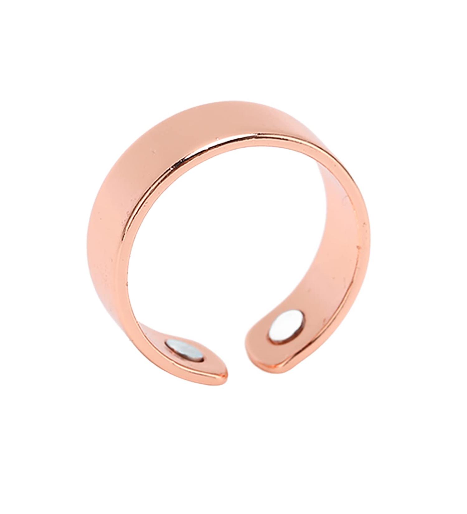 Finger Magnifying Ring for Arthritis Relief - Adjustable Health & Lymphatic Drainage Ring for Men and Women - Fatigue Relief in Elegant Rose Design - Buy Online on SooperMarket.com
