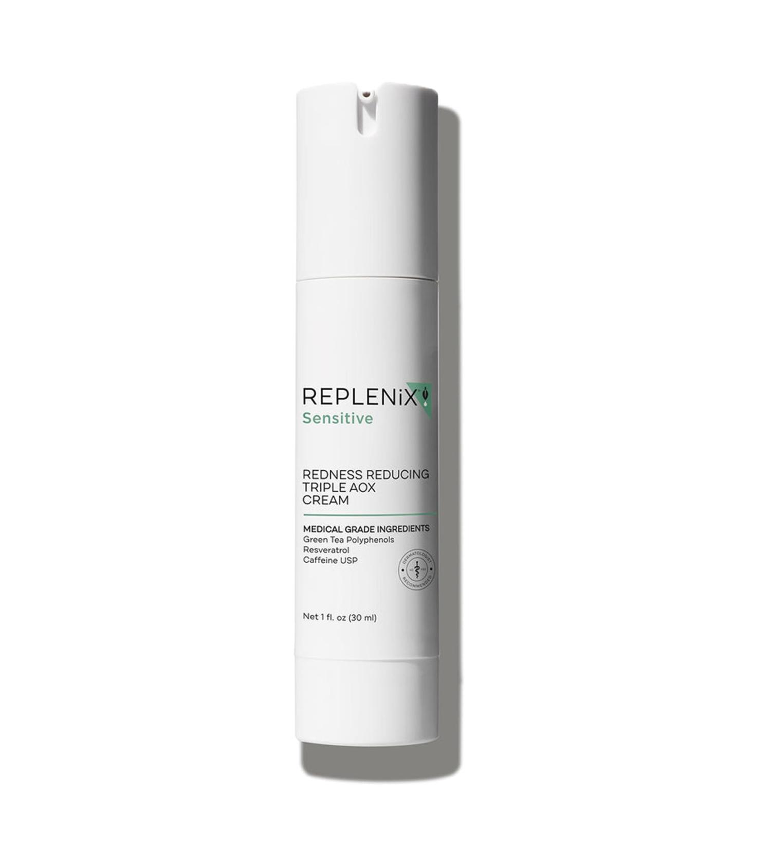 Replenix Redness Reducing Triple AOX Cream | Hydrating Antioxidant Treatment for Sensitive Skin | 1 fl. oz - Buy Online on SooperMarket.com