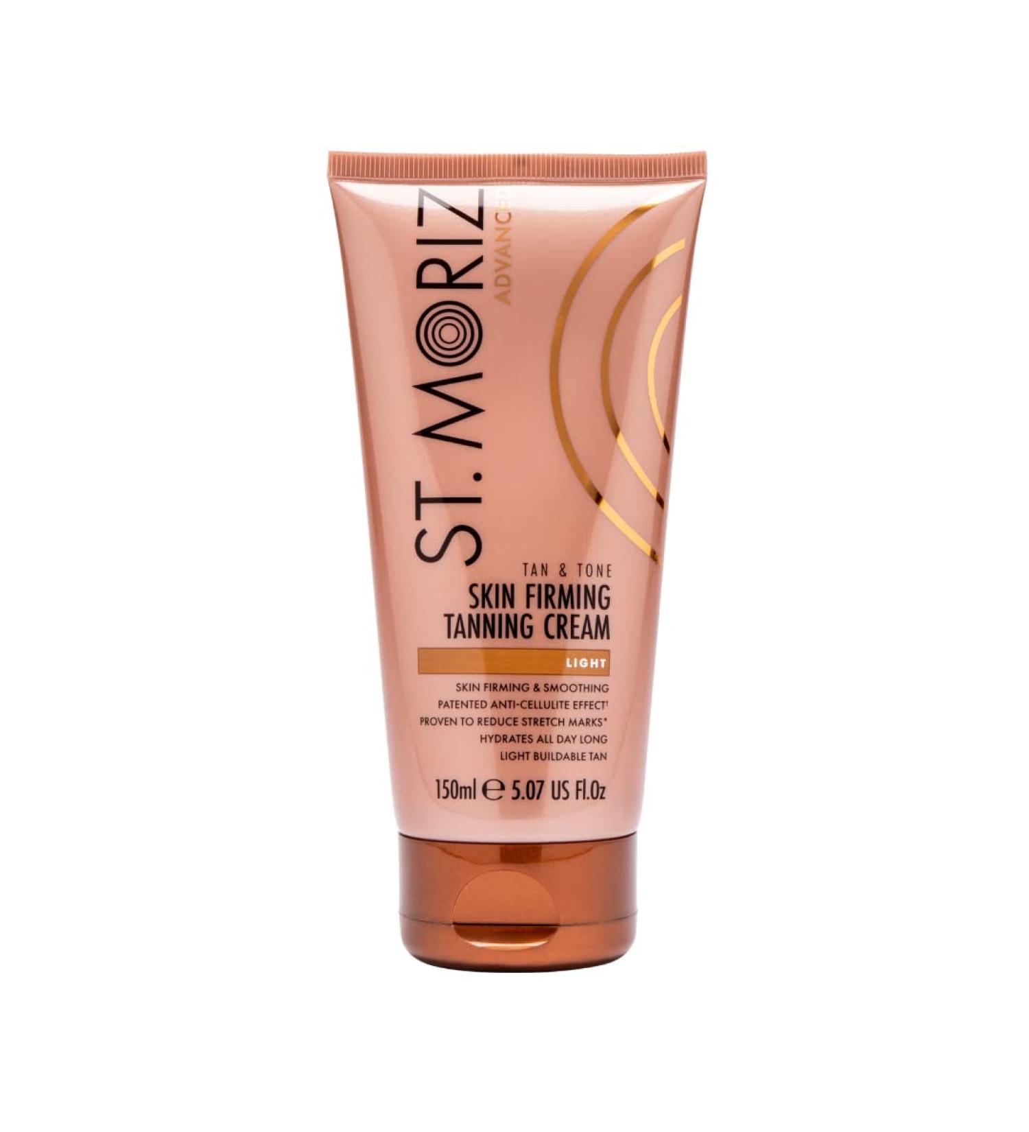 St Moriz Advanced Tan & Tone Skin Firming Tanning Cream Fake Tan with Anti-cellulite Effect Light (150ml) - Buy Online on SooperMarket.com
