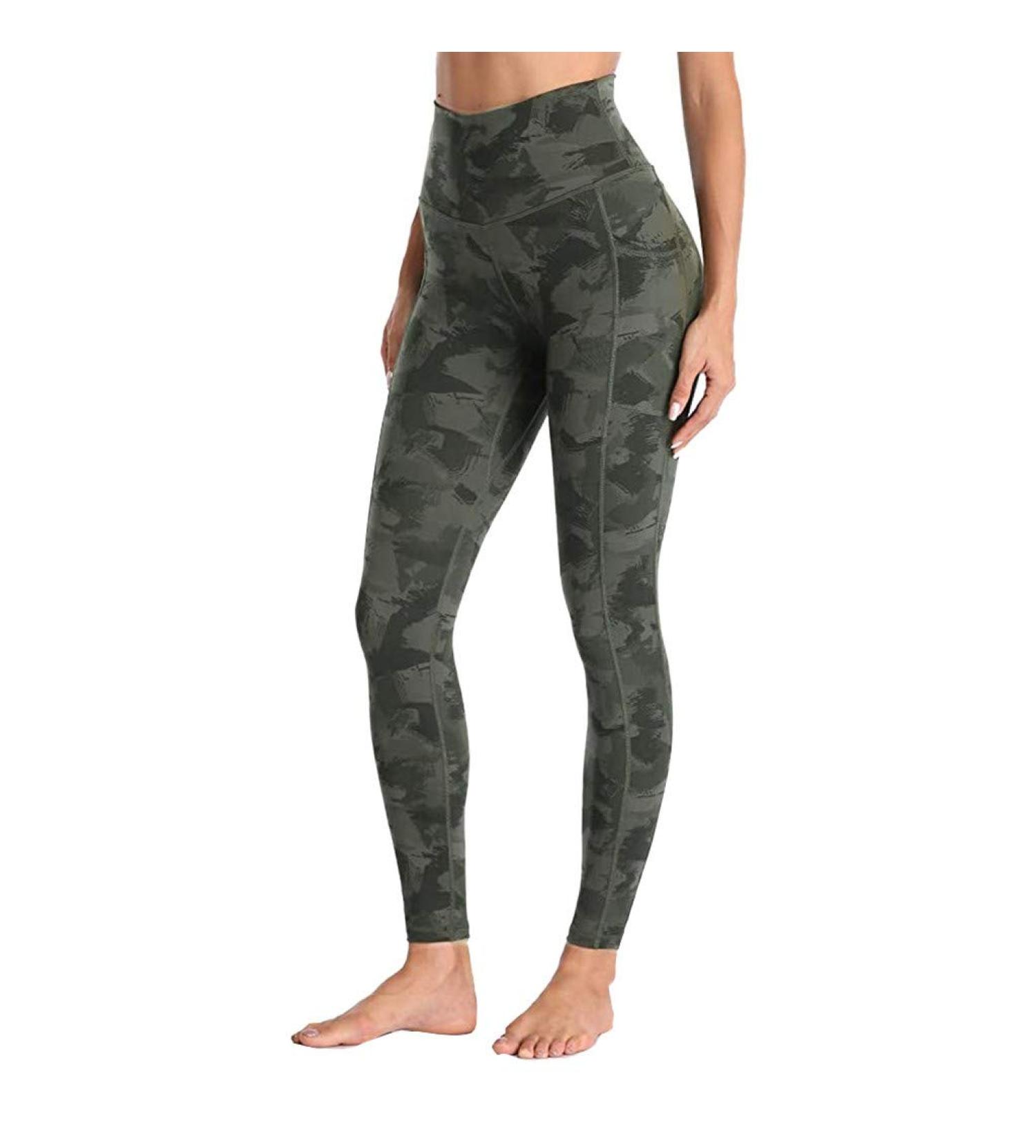 Women's High Waist Tummy Control Yoga Pants - Small - I-Green | Workout Leggings - Buy Online on SooperMarket.com