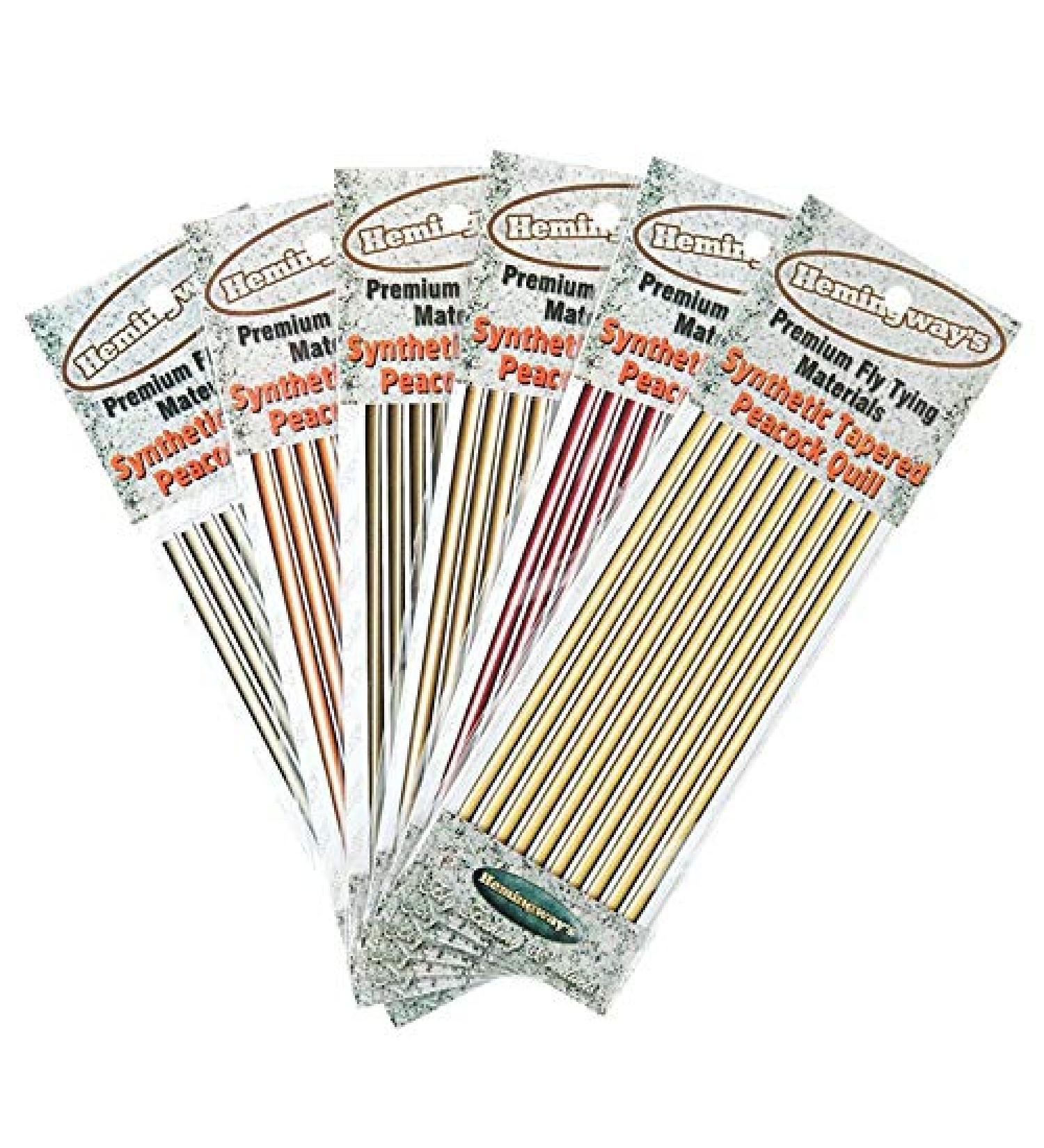 Hemingway's Synthetic Tapered Peacock Quill Set - Pack of 6 - Buy Online on SooperMarket.com