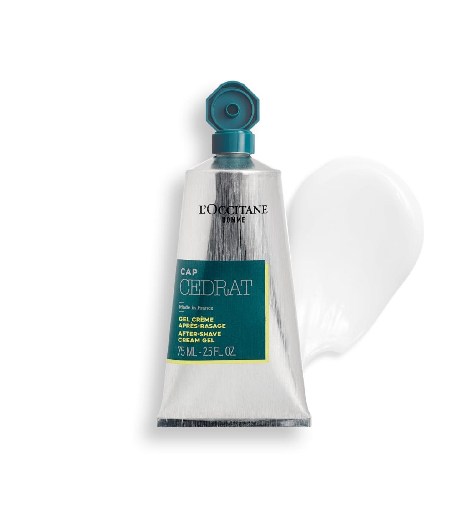 L'OCCITANE Cap Cedrat After Shave Cream Gel 75ml - Fresh & Invigorating Scent | Men's Luxury Skincare - Buy Online on SooperMarket.com