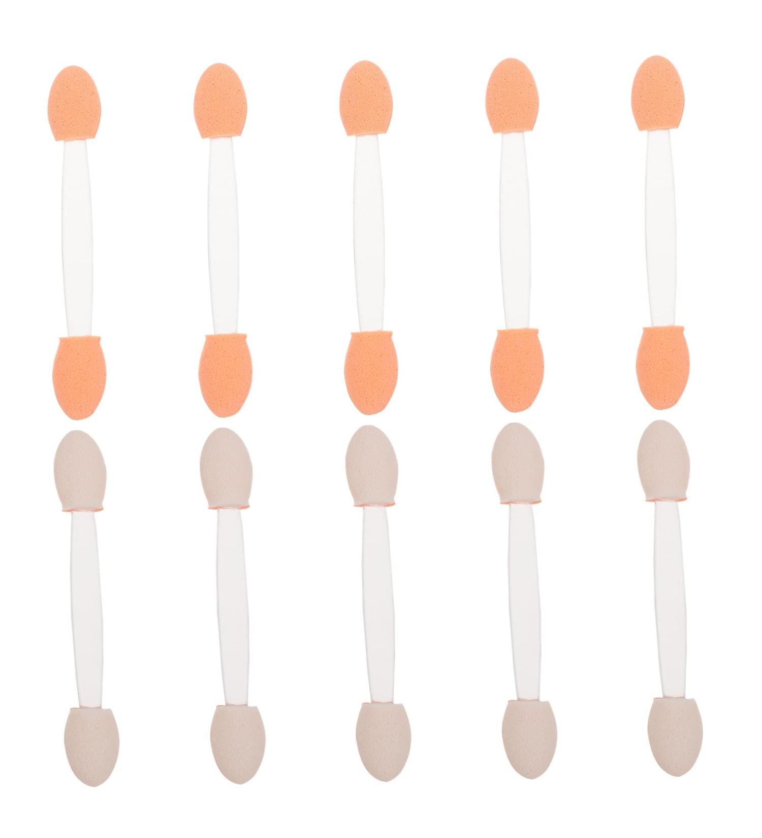 BELLIFFY 100pcs Double Ended Eyeshadow Brush Cosmetic Tool Latex Sponge Sponge Brush Makeup Tool Dual-side Eyeshadow Stick Cosmetic Applicator Eye Makeup Applicator 6.5x1.3cm White - Buy Online on SooperMarket.com