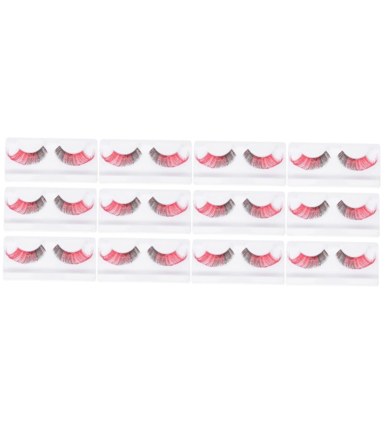 ABOOFAN 12 Pairs Halloween False Eyelashes Vivid Eyelashes Makeup Faux Eyelashes Pesta as Postizas Naturales Natural False Eyelashes Art Eyelashes Adhesive Dense Miss Imported Fiber - Buy Online on SooperMarket.com
