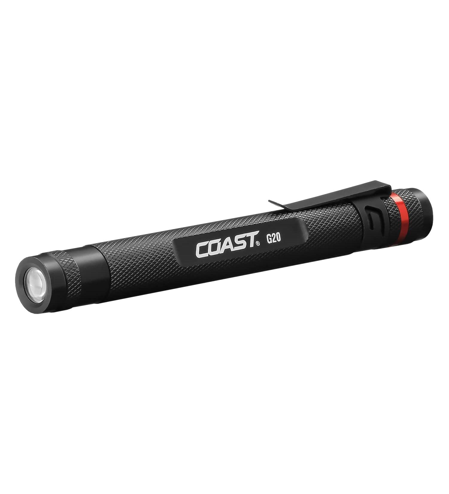 Coast G20 Inspection Beam LED Penlight - Adjustable Pocket Clip, 54 Lumens, Black - 1 Pack - Buy Online on SooperMarket.com