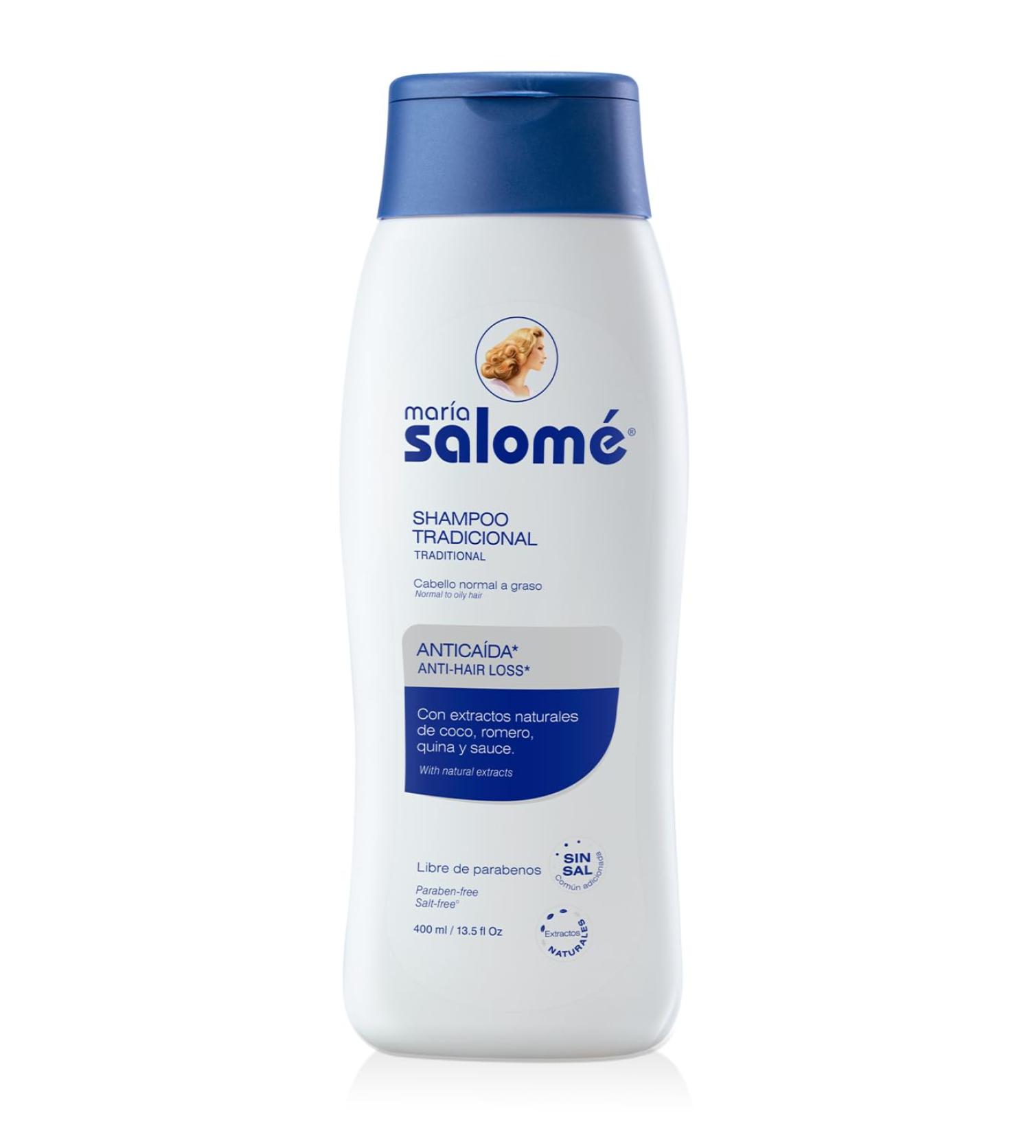 Maria Salom Shampoo 400ml - Antica y Estimula el Crecimiento - Sin Sal y Sin Parabenos - Buy Online on SooperMarket.com
