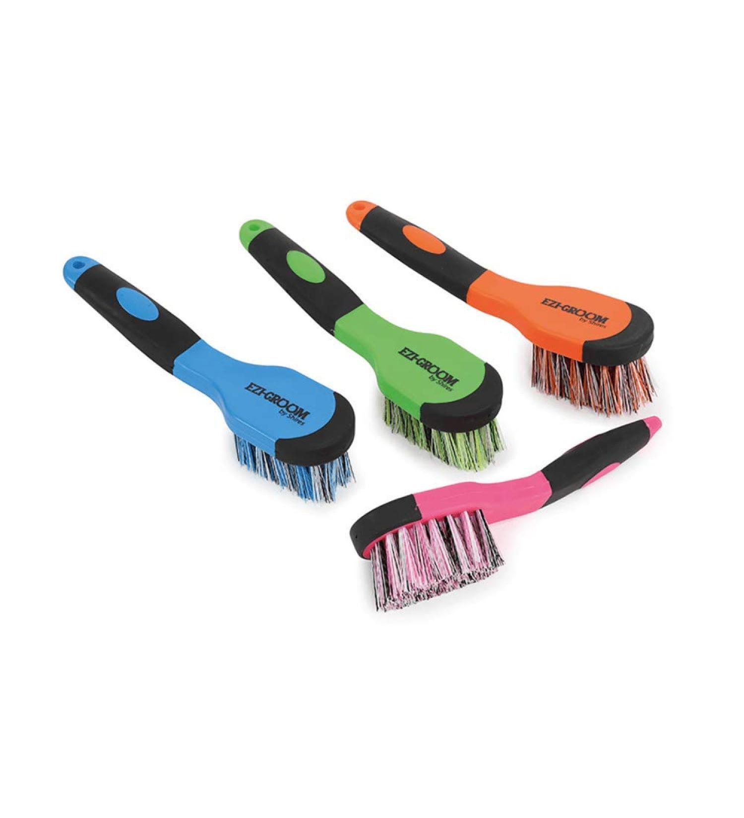 Shires 1379 EZI-Groom Grip Bucket Brush Bright Blue