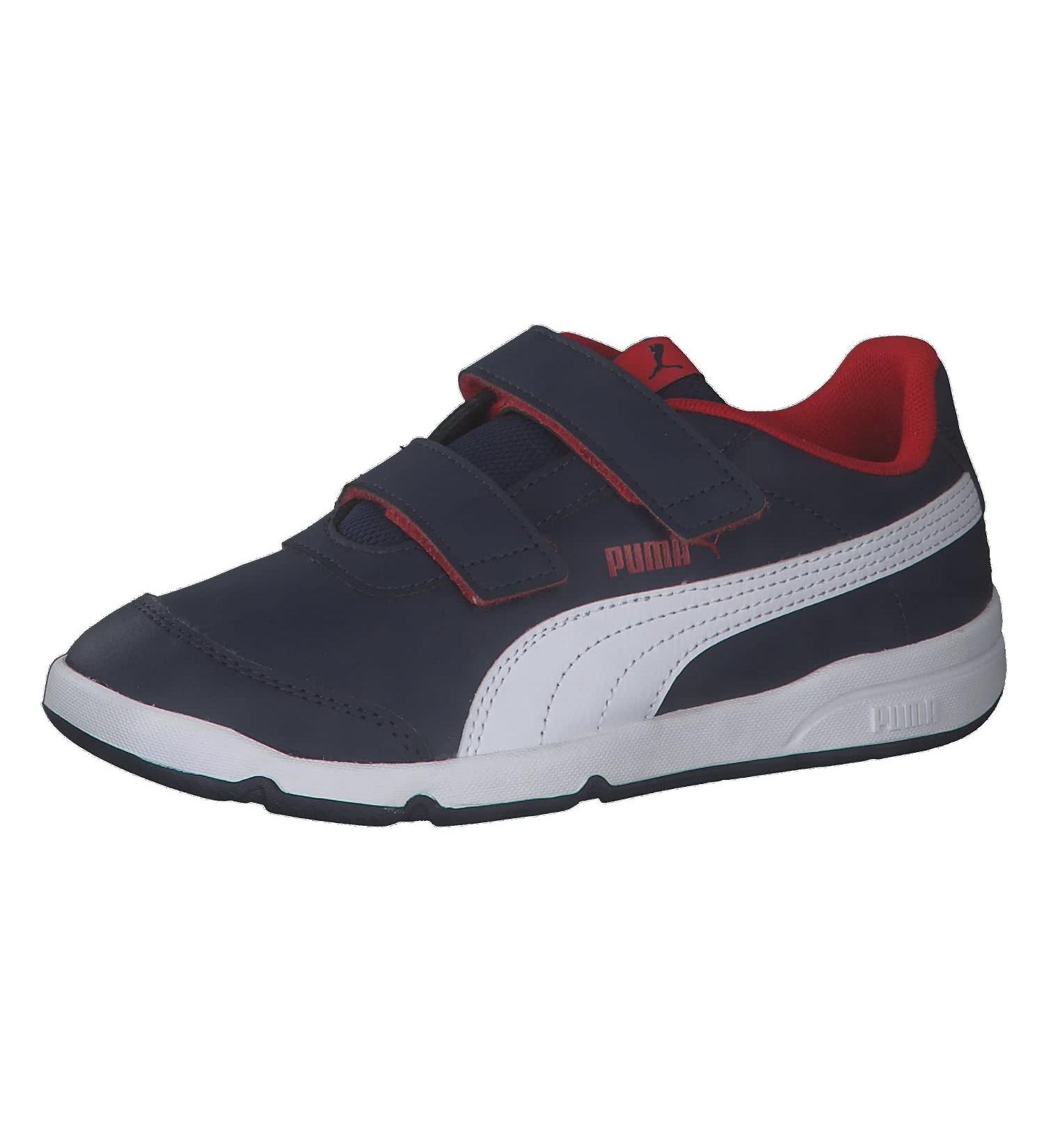 PUMA Kids Stepfleex 2 Sl Ve V Ps Trainers 4 UK Child - Peacoat/White/Scarlet - Buy Online on SooperMarket.com