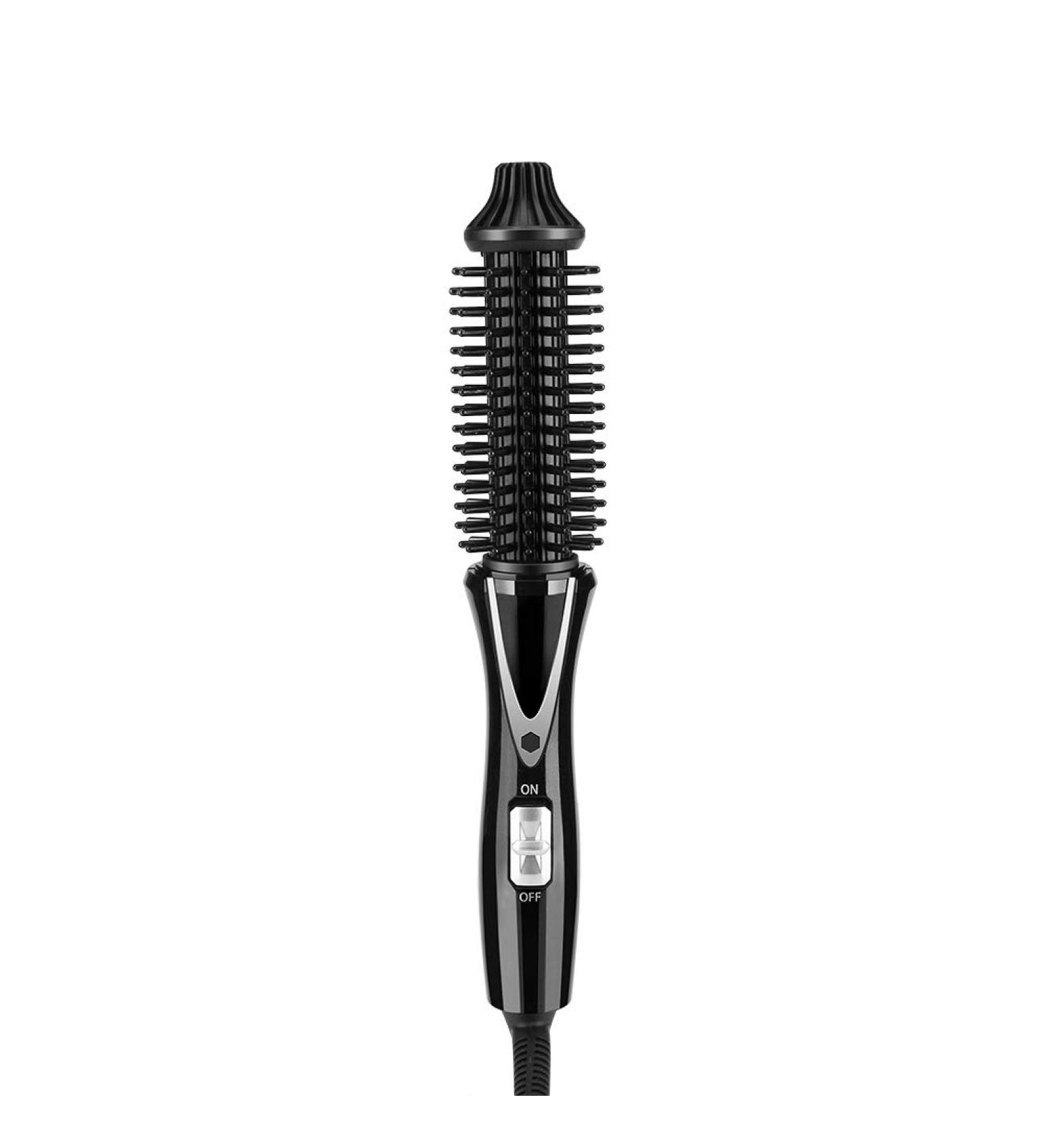 Buy Dual Voltage Curling Iron Brush - Foldable Tourmaline Ceramic Ionic Hair Hot Brush (1 in) | Anti-Scald International Shipping Available - Buy Online on SooperMarket.com
